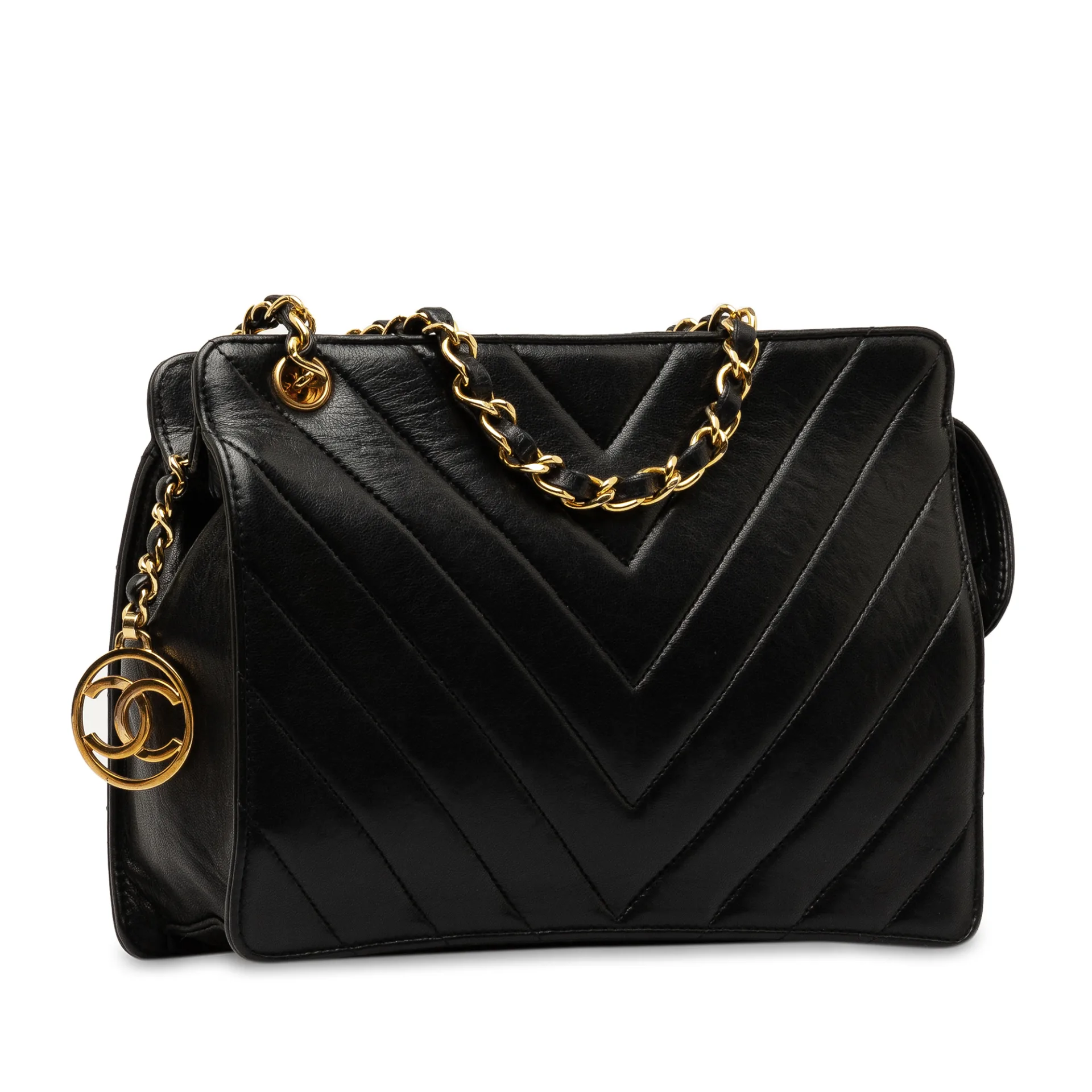 Chanel Chevron Lambskin Shoulder Bag