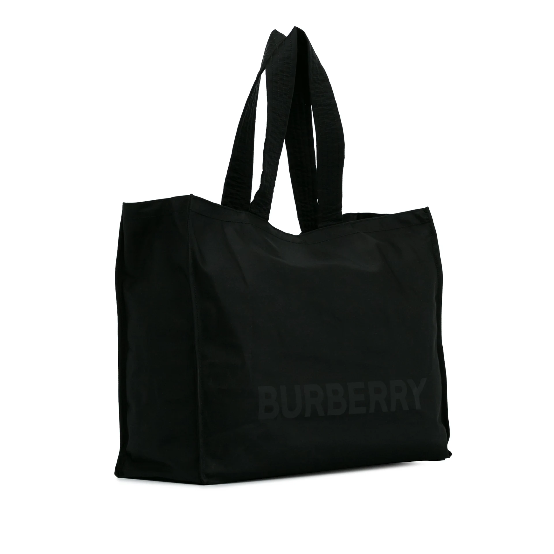 Burberry Logo Shopper Nylon Tote