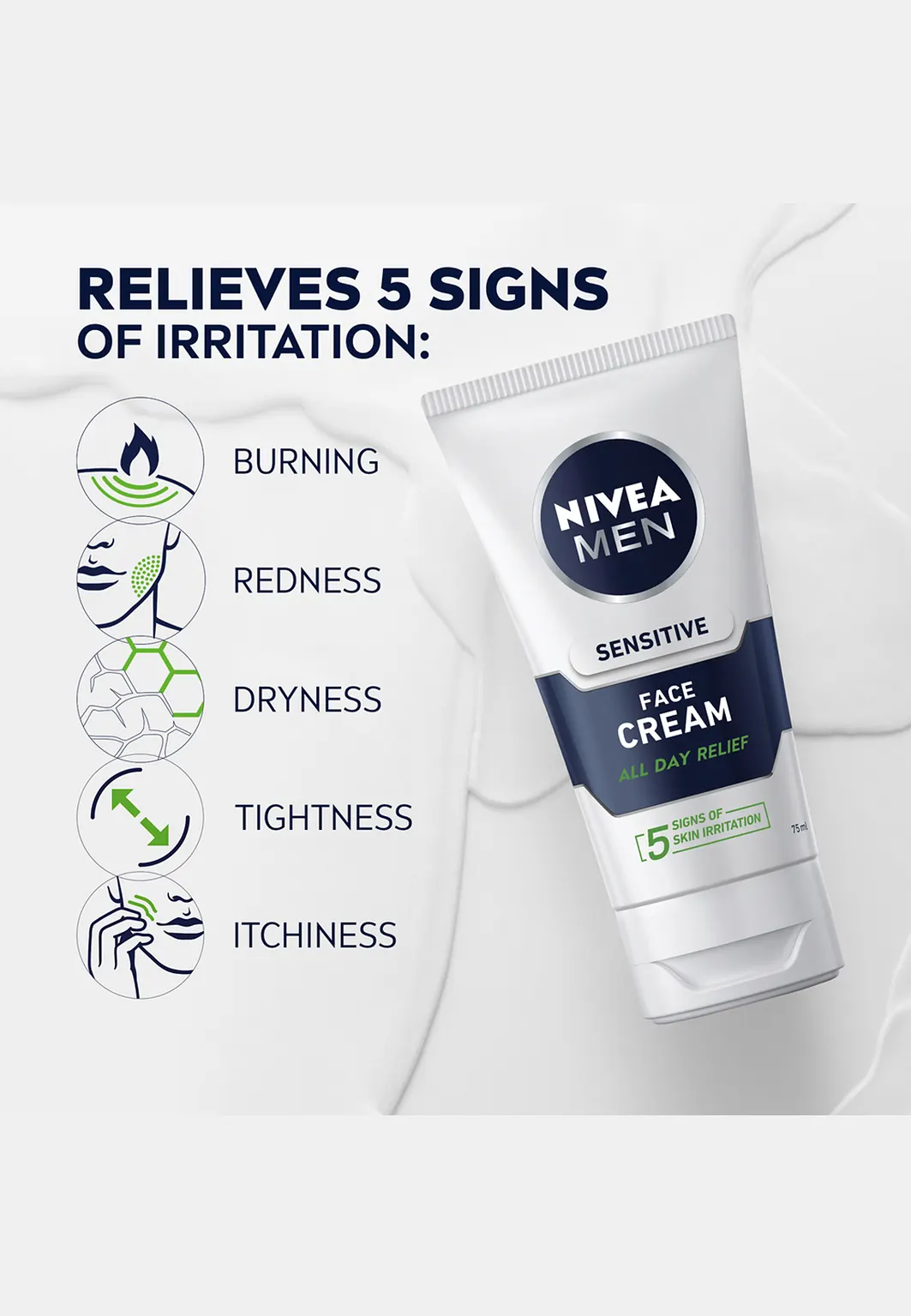 Ansiktskräm Sensitive Mosituriser Face Cream 75 ml NIVEA MEN