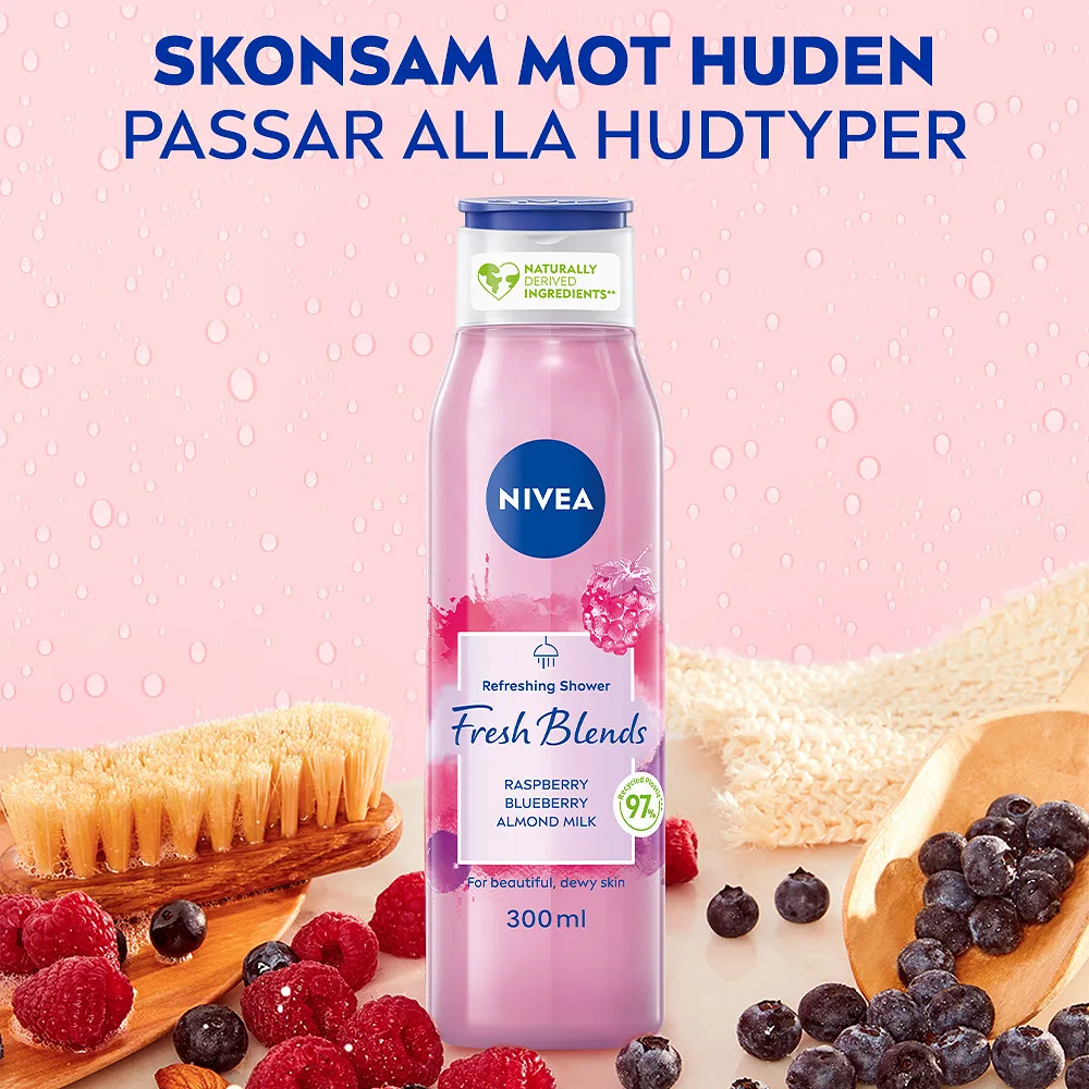 NIVEA Fresh Blends Raspberry Shower 300ml