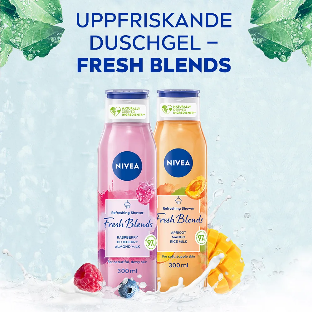 NIVEA Fresh Blends Apricot Shower 300ml