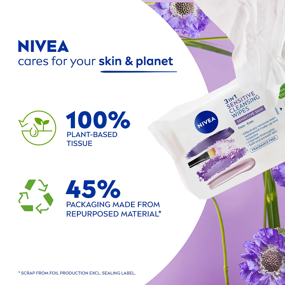 Ansiktsservetter Sensitive Cleansing Wipes 25 st NIVEA