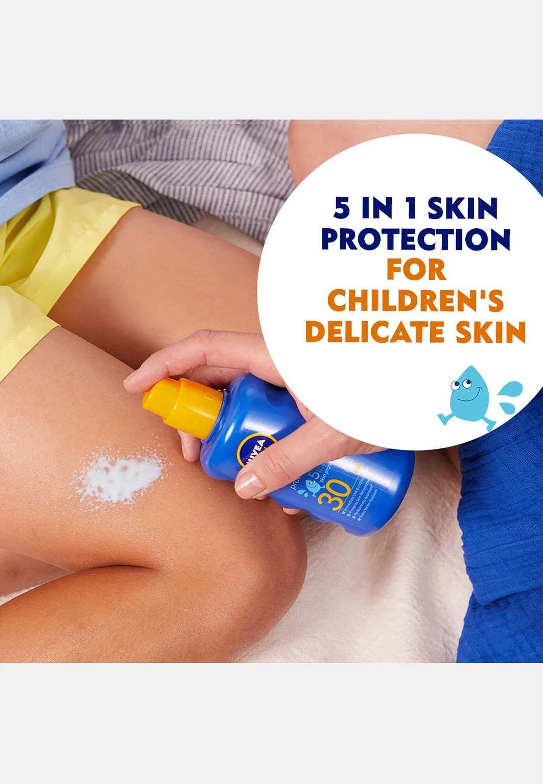 Solskydd barn Protect & Moisture Kids Sun Spray SPF30 200 ml NIVEA SUN