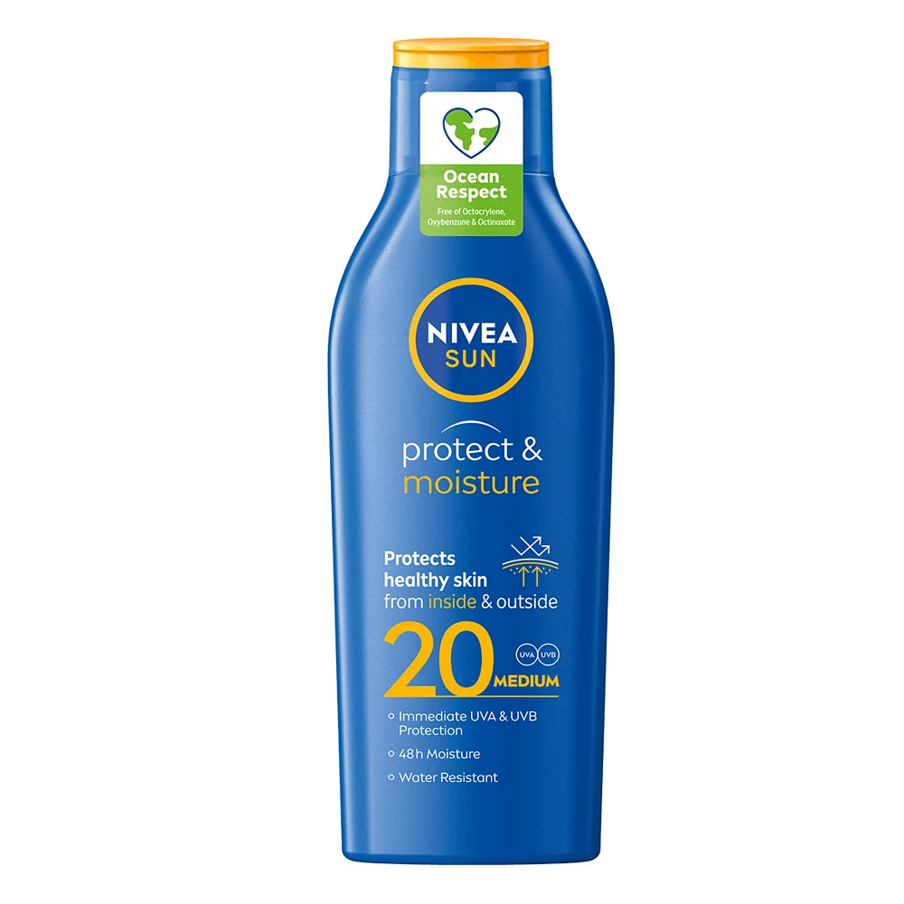 Solkräm Protect & Moisture Sun Lotion SPF20 200 ml NIVEA SUN