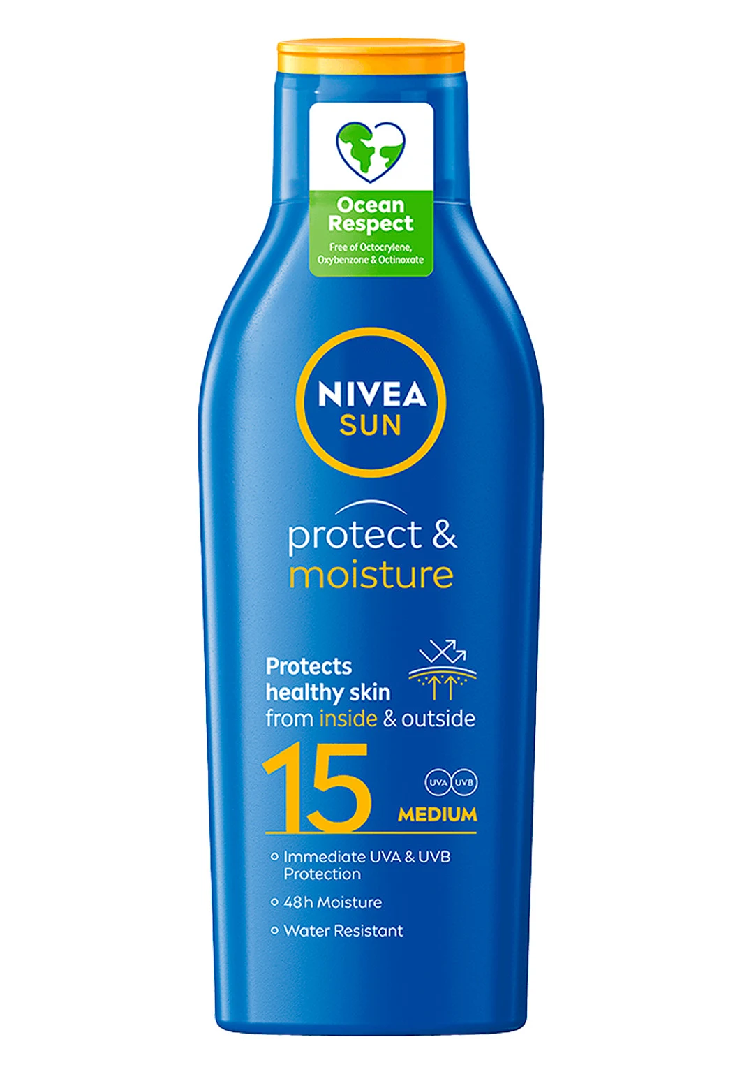 Solkräm Protect & Moisture Sun Lotion SPF15 200 ml NIVEA SUN