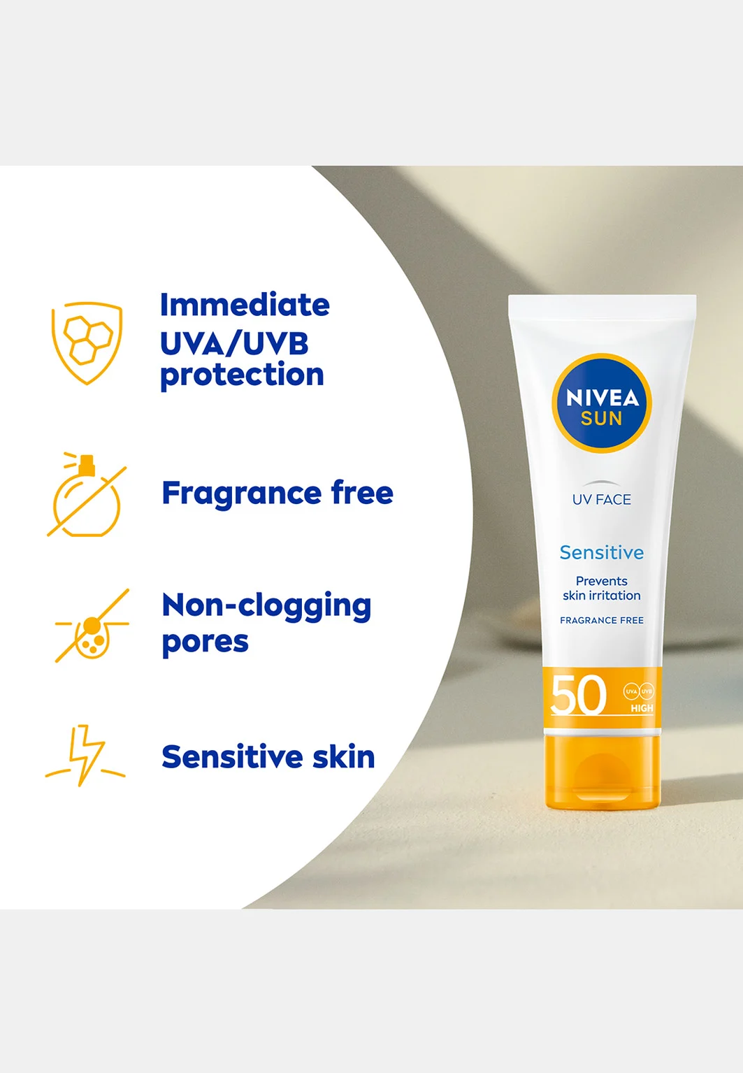 UV Face Sensitive Cream SPF 50