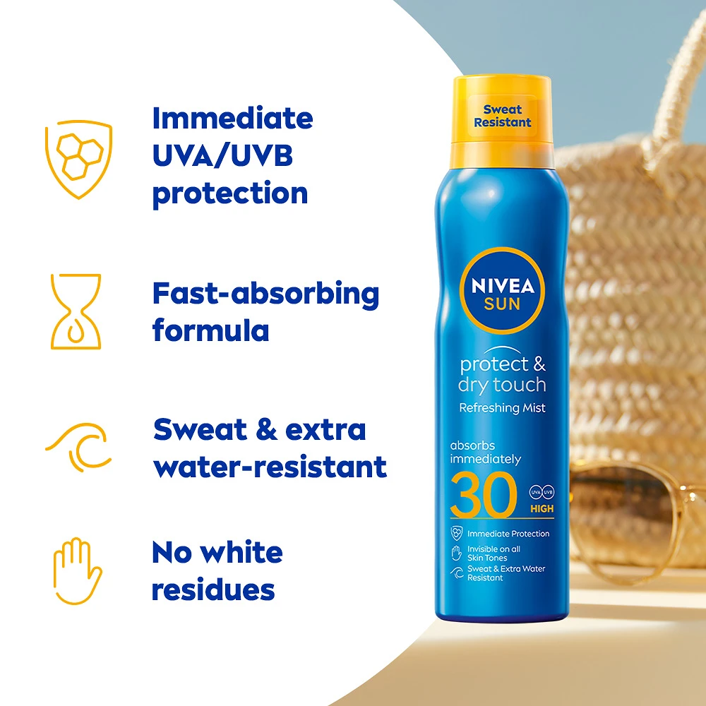 Solspray Protect & Dry Touch Sun Mist SPF30 200 ml NIVEA SUN