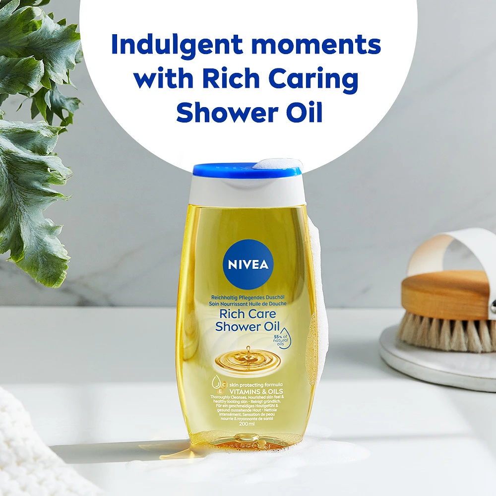 Duscholja Rich Caring Shower Oil 200 ml NIVEA