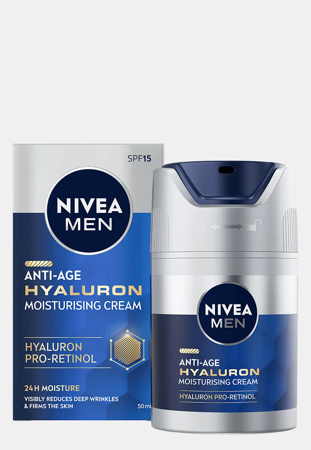 Ansiktskräm Anti Age Hyaluron Face Cream 50 ml NIVEA MEN