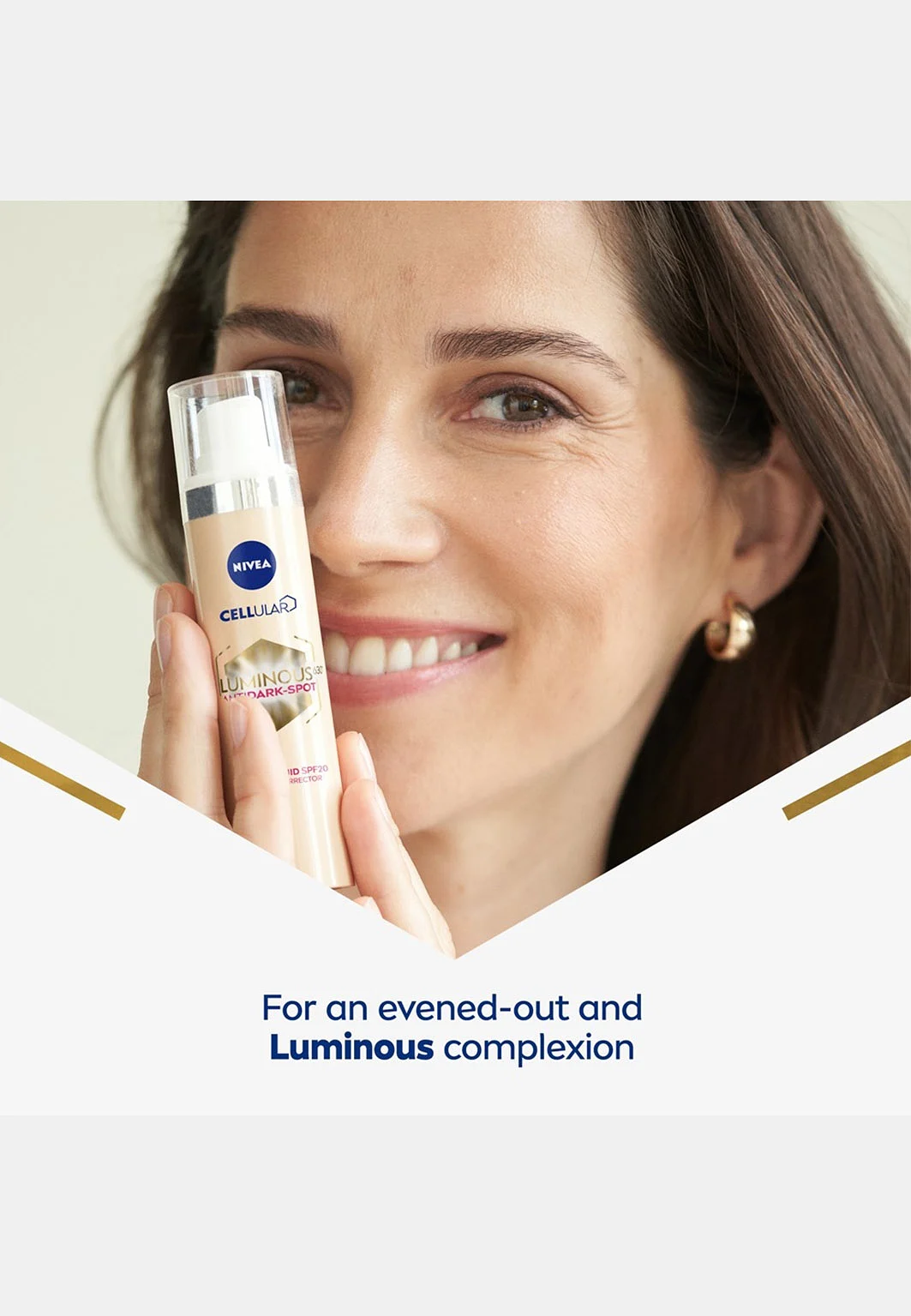 Färgad Dagkräm Cellular Luminous630 Anti Dark-Spot Tinted Fluid SPF 20 40 ml NIVEA