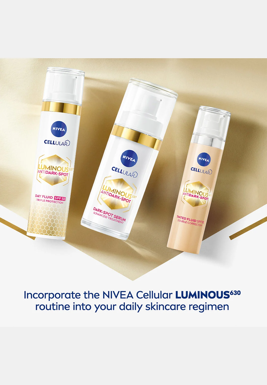 Färgad Dagkräm Cellular Luminous630 Anti Dark-Spot Tinted Fluid SPF 20 40 ml NIVEA