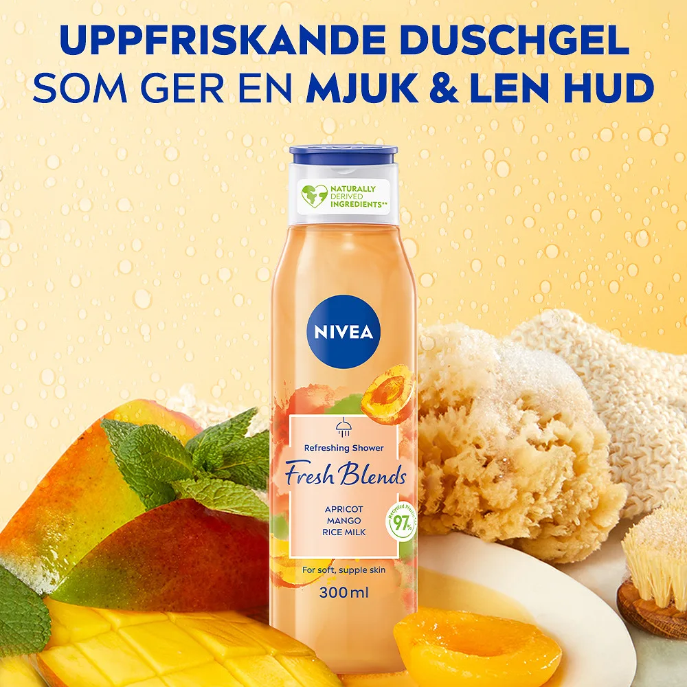 NIVEA Fresh Blends Apricot Shower 300ml