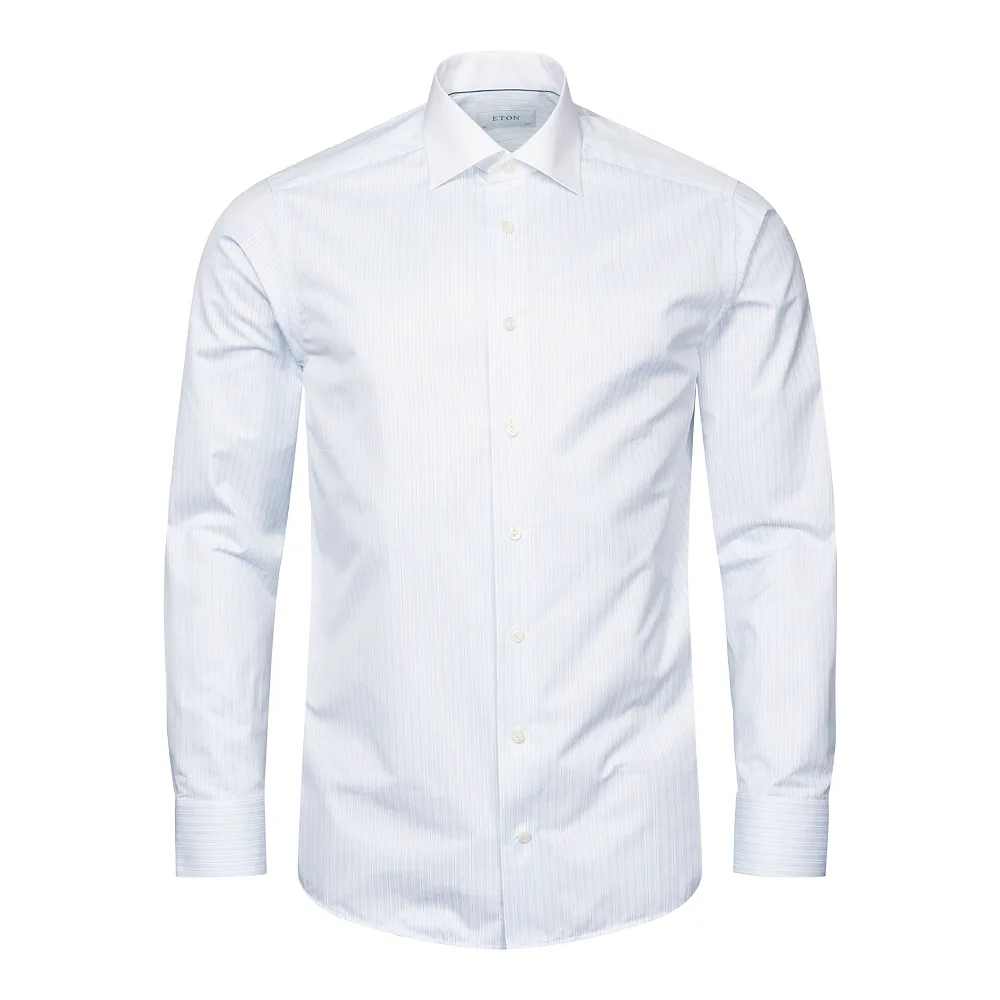 Slim Fit Randig Signature Twill-skjorta