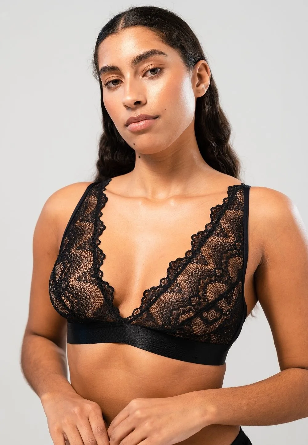 Lace Plunge Bralette