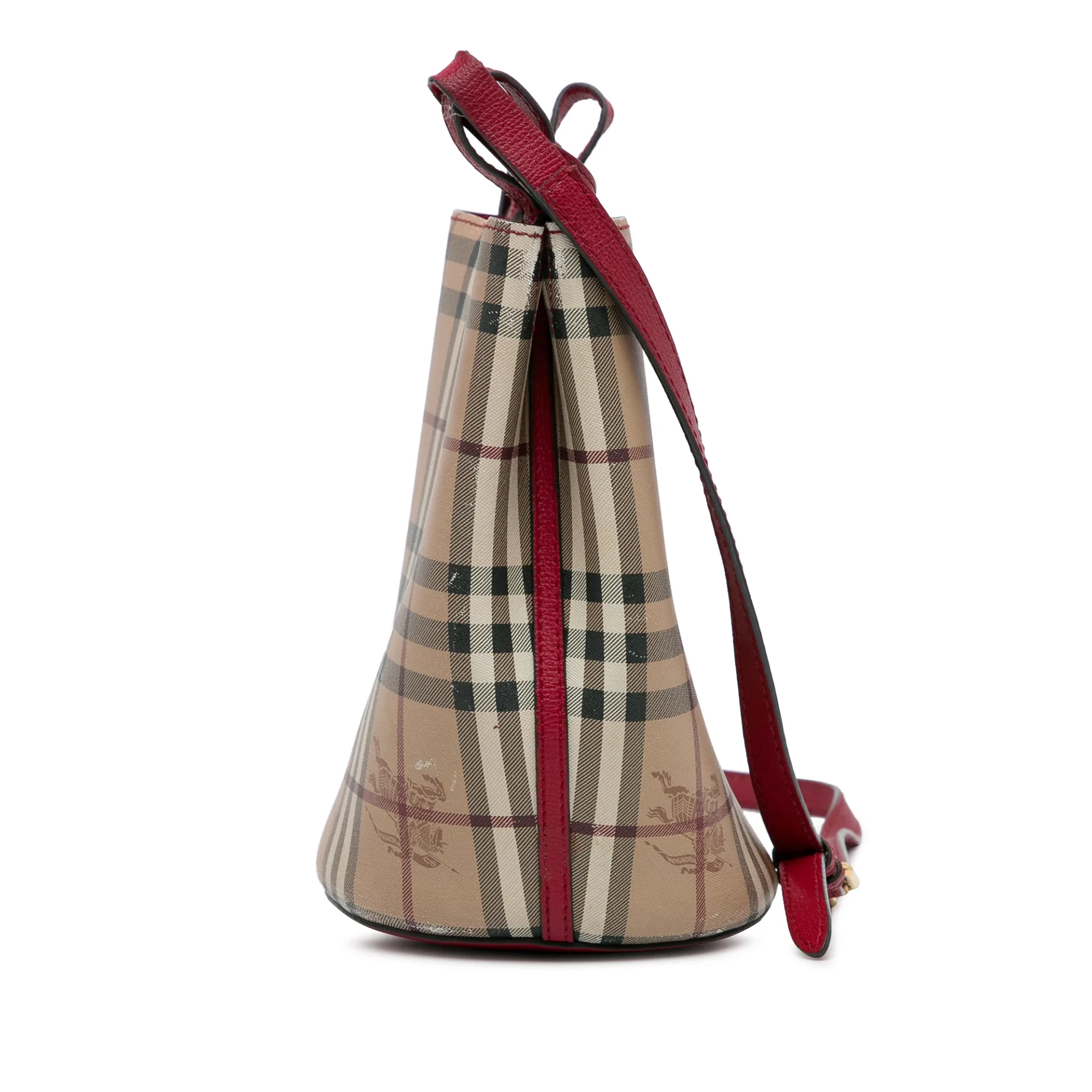 Burberry Haymarket Check Lorne Bucket Bag