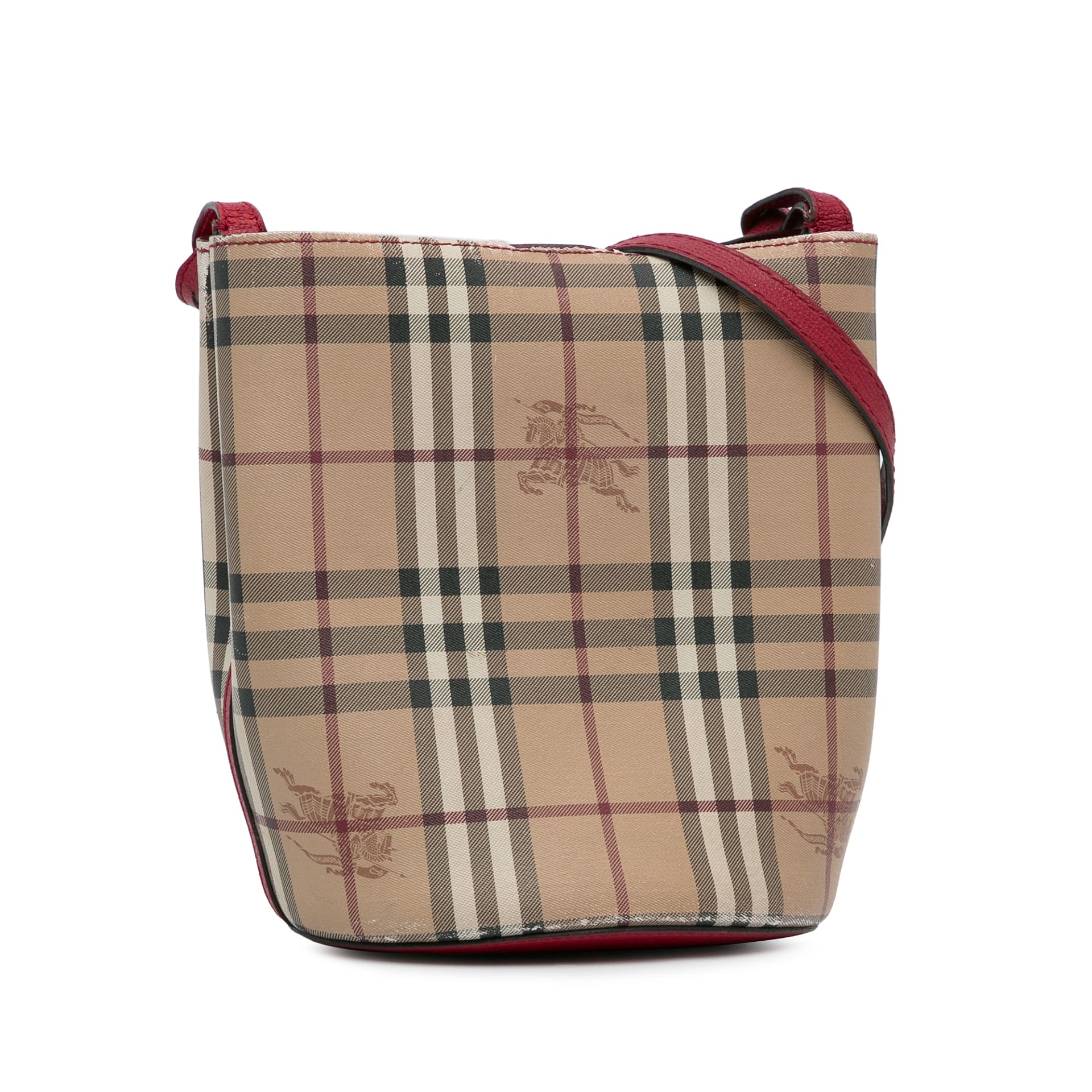 Burberry Haymarket Check Lorne Bucket Bag