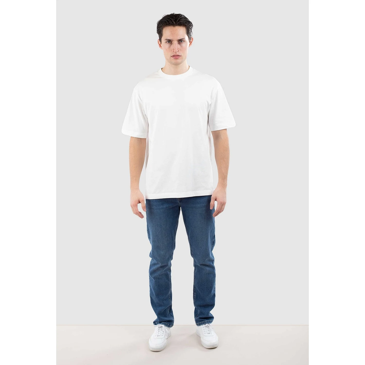 Mico High Collar Tee - Moss Green