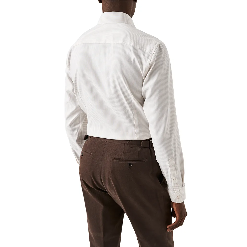 Slim Fit Randig Signature Oxford-skjorta