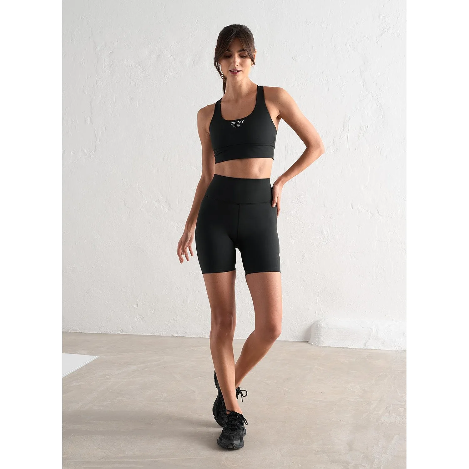 Black Edge Core Midi Shorts