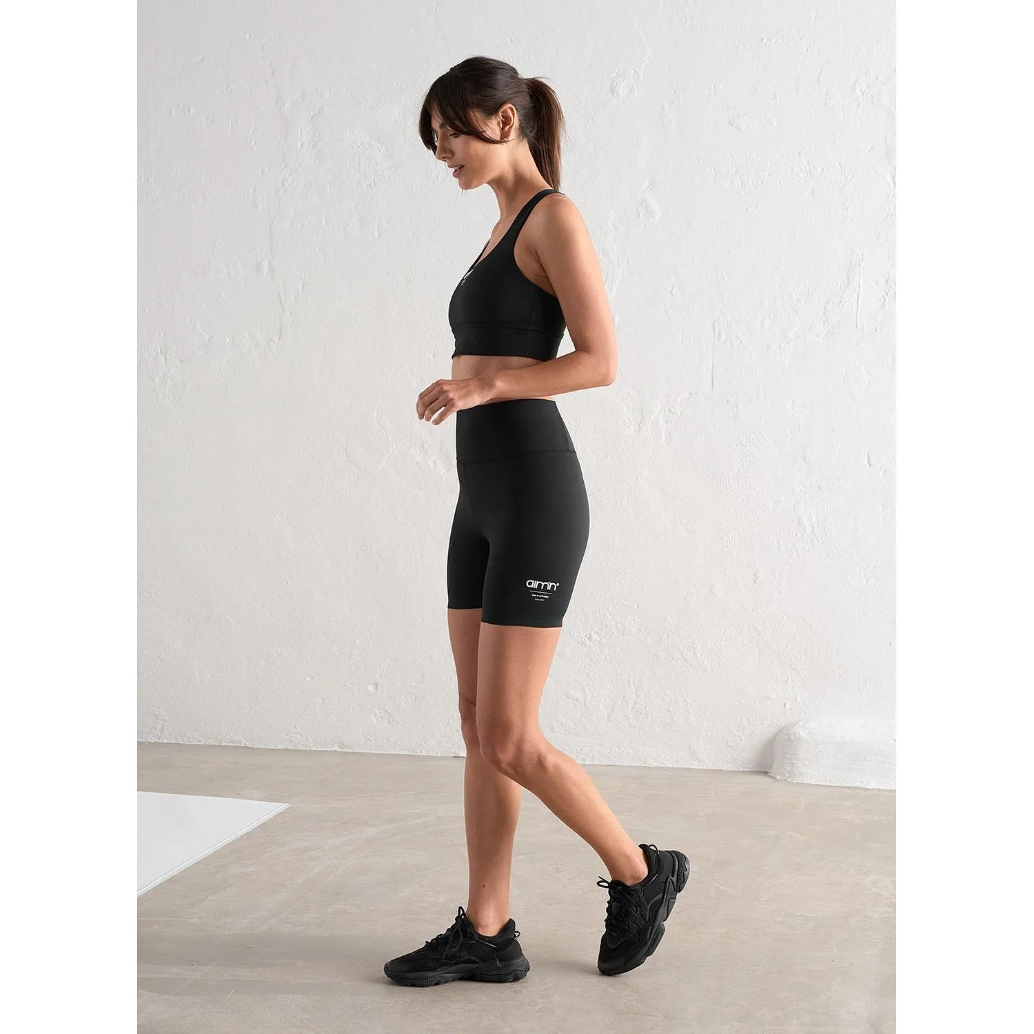 Black Edge Core Midi Shorts