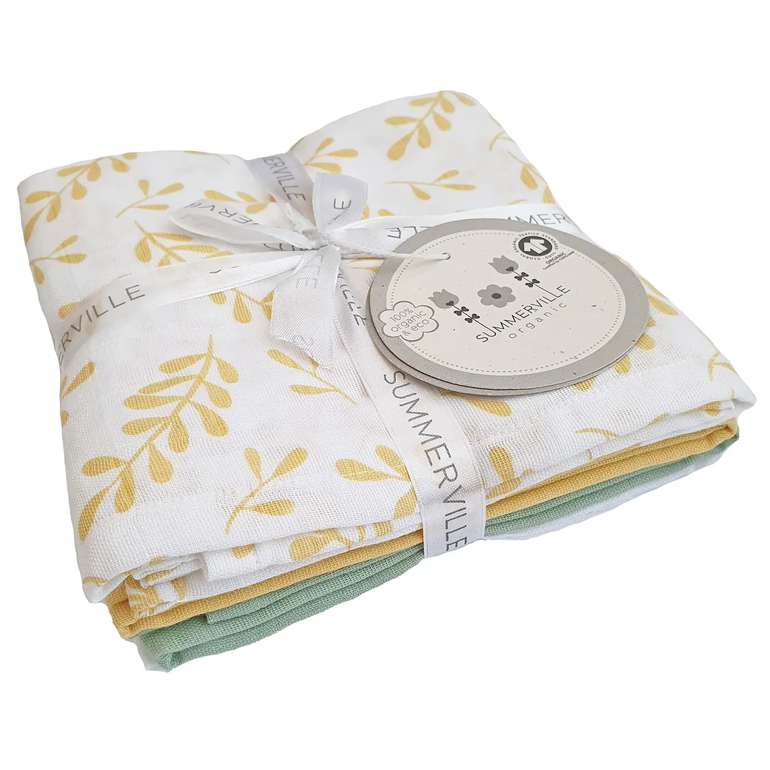 Muslin 4-pack Floral Gots