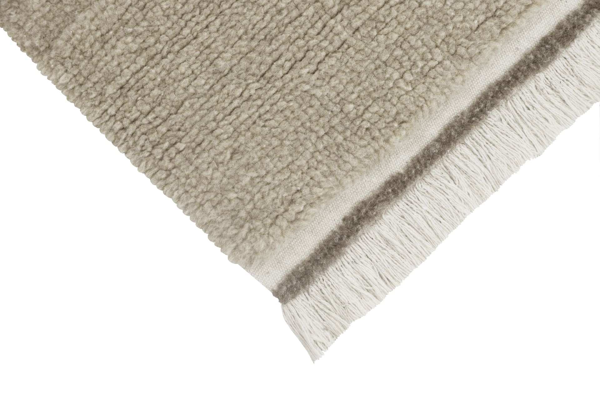 Tvättbar Ullmatta Woolable Steppe White S