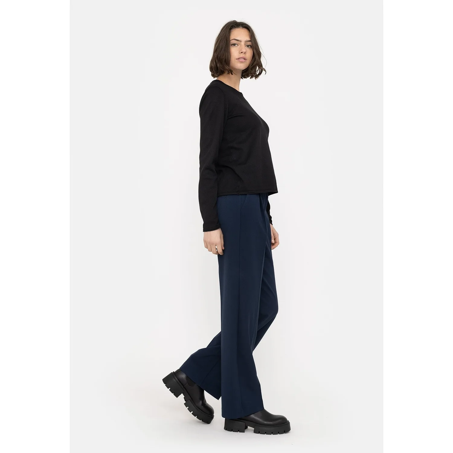 Srmarla O-neck Roll Edge Knit