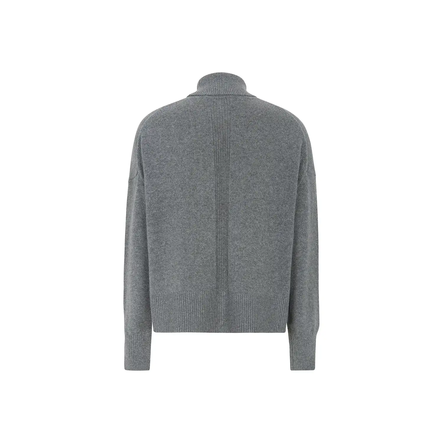 Srluni Rollneck Knit - Medium Grey Melange