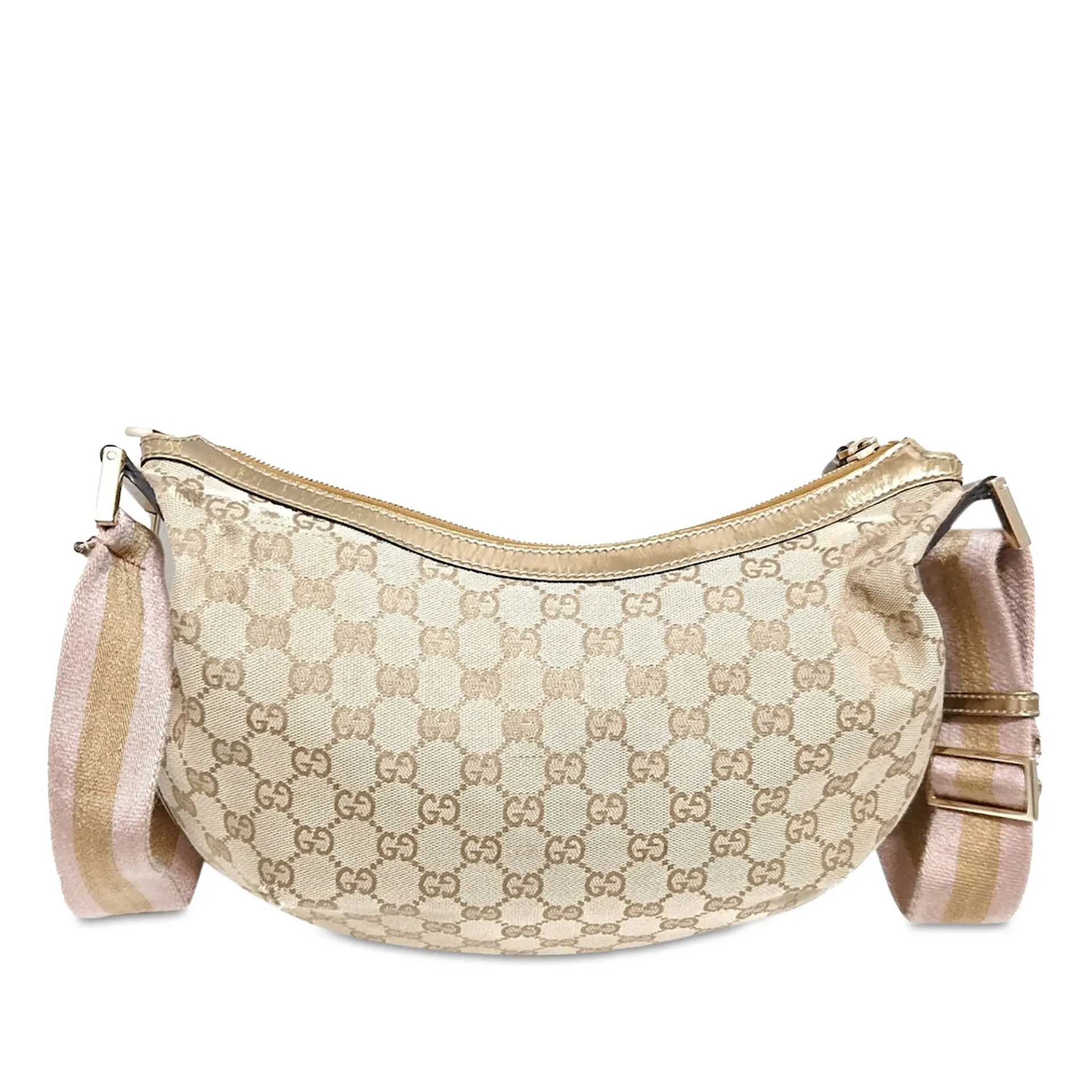 Gucci Gg Canvas Web Crossbody Bag