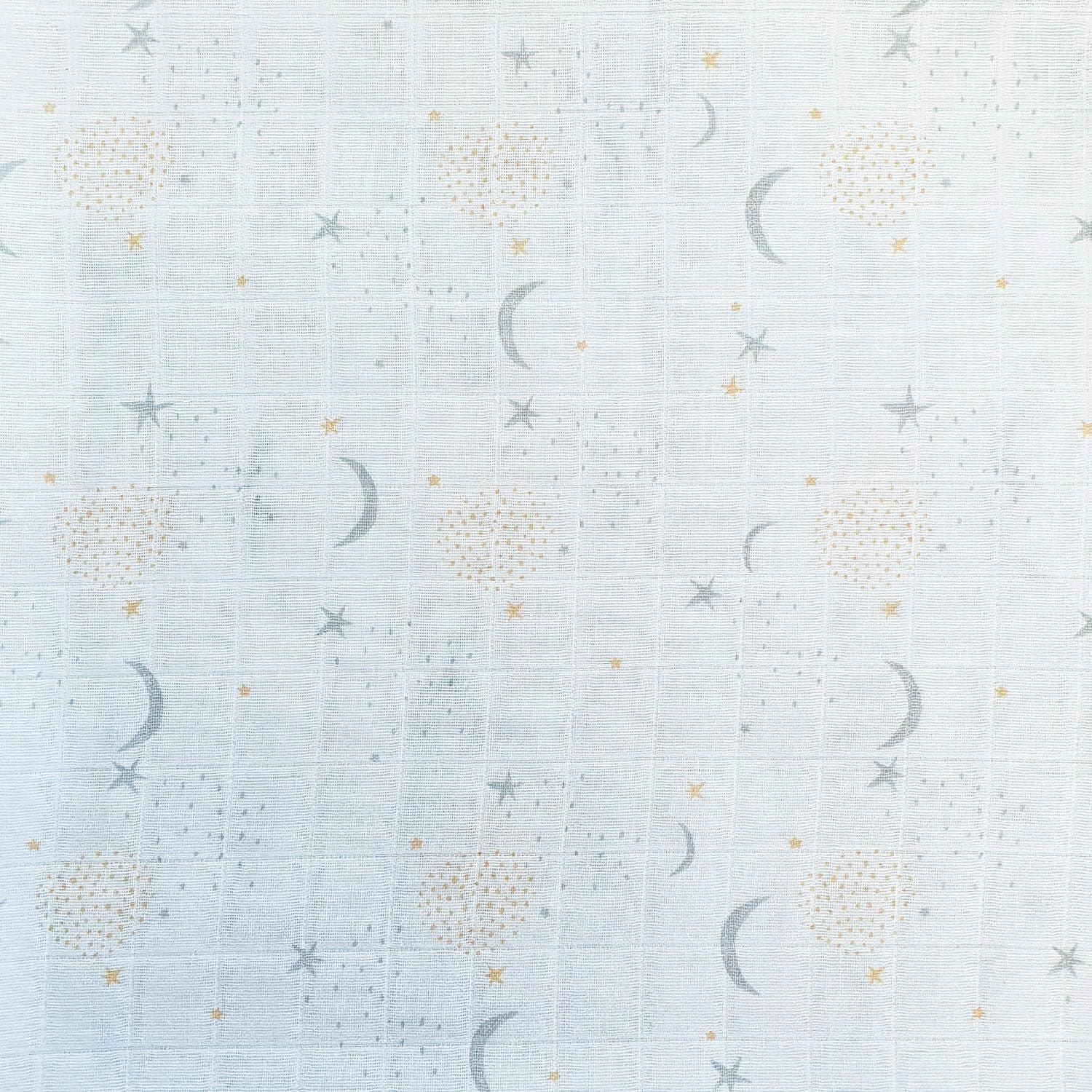 Muslin 2-pack Star-Moon GOTS