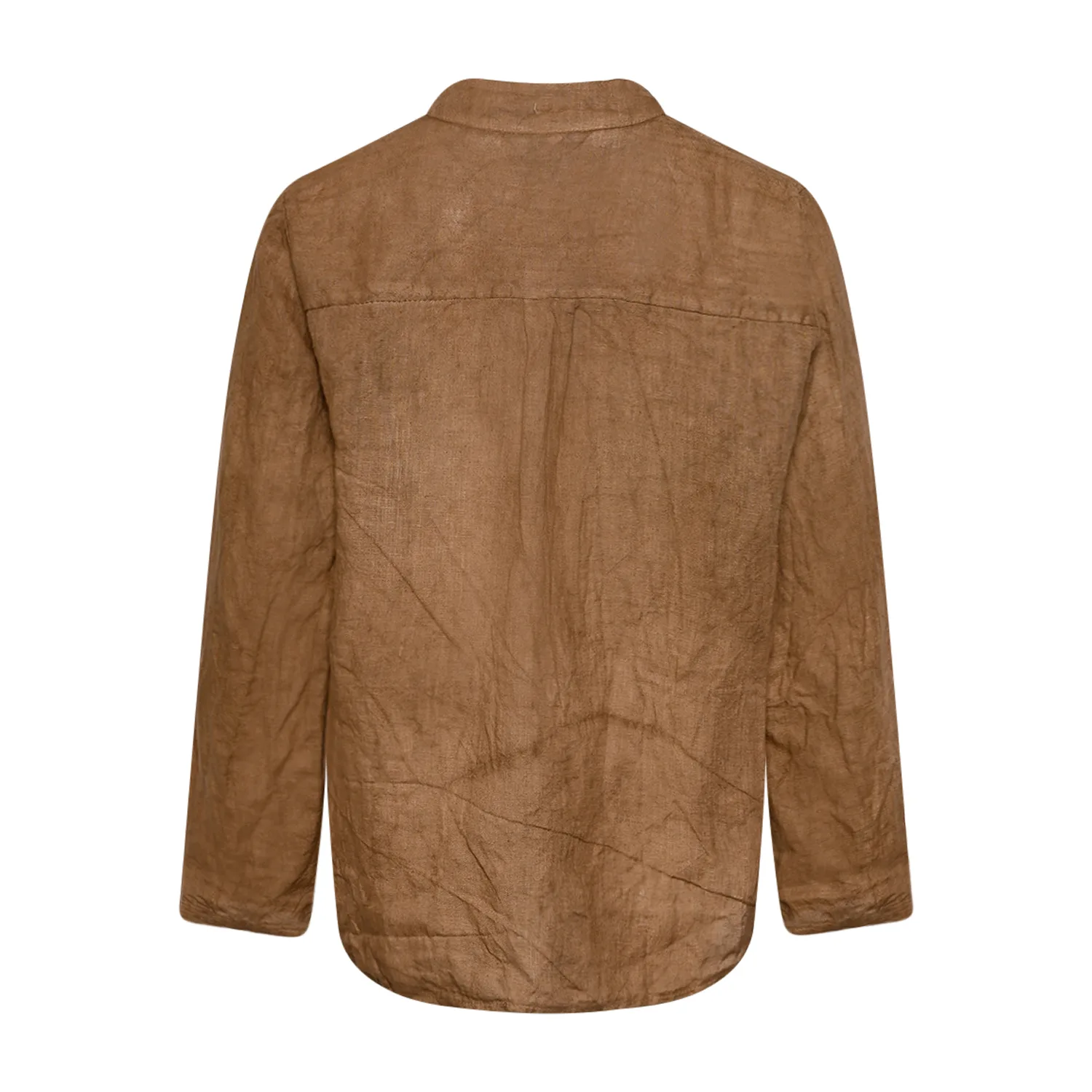 Hildur, Blouse, Linen - Light Brown