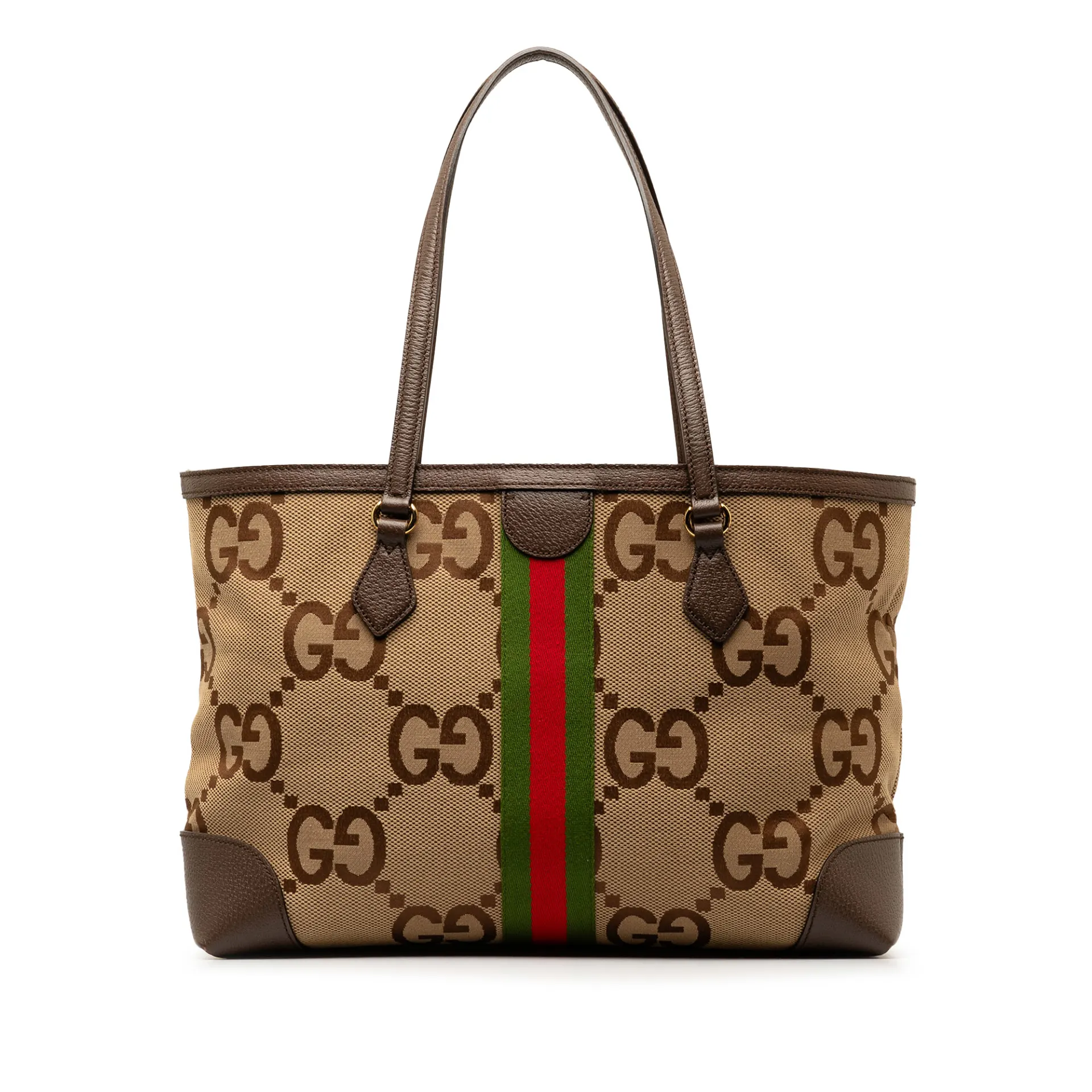 Gucci Jumbo Gg Canvas Ophidia Tote