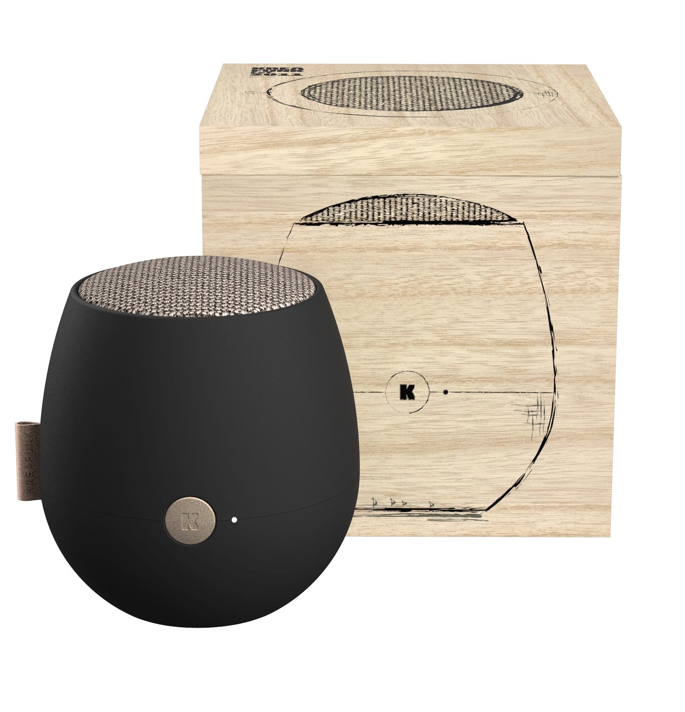 Ajazz Qi Högtalare Bluetooth Tws Svart