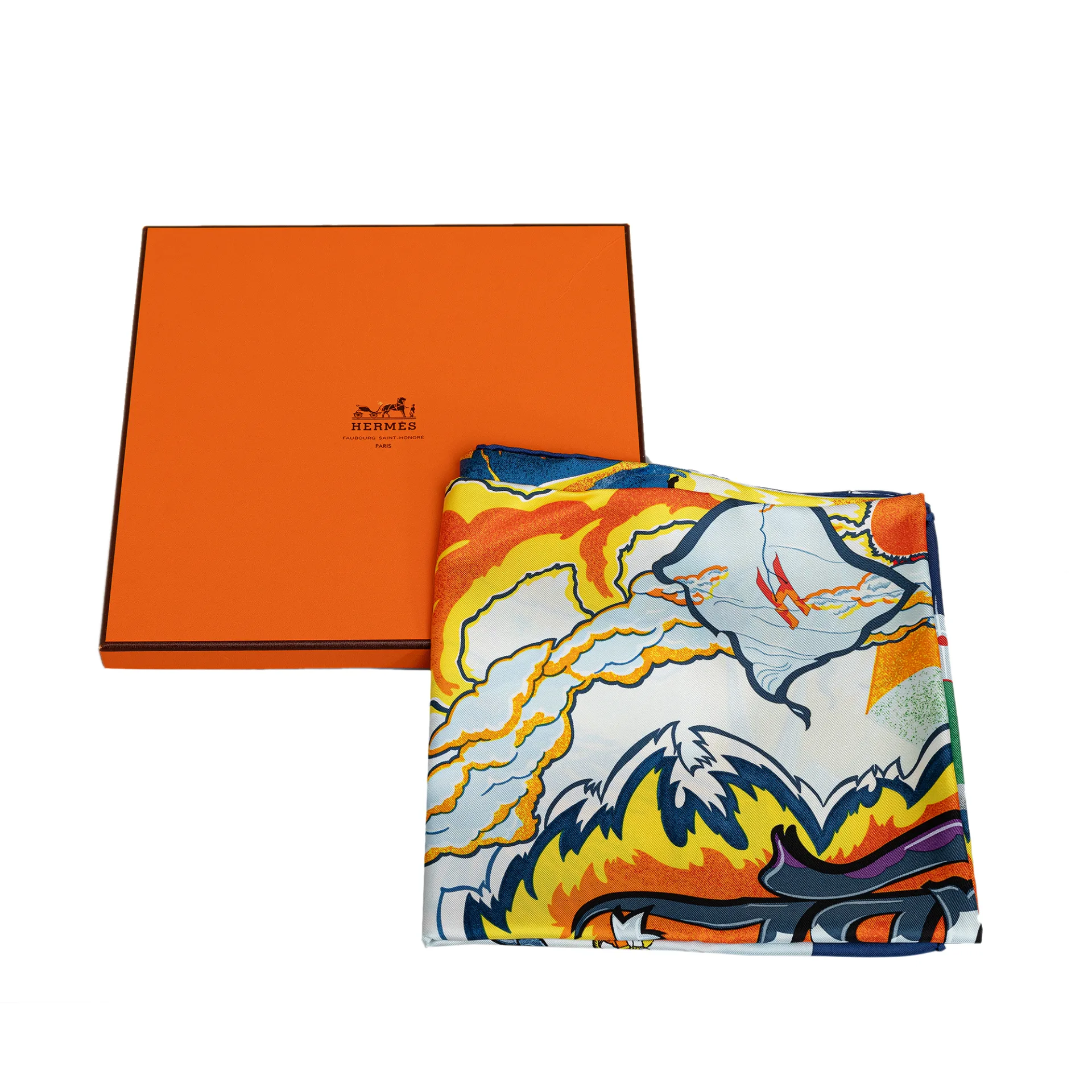 Hermes Aube Libre Comme L’ange Silk Scarf