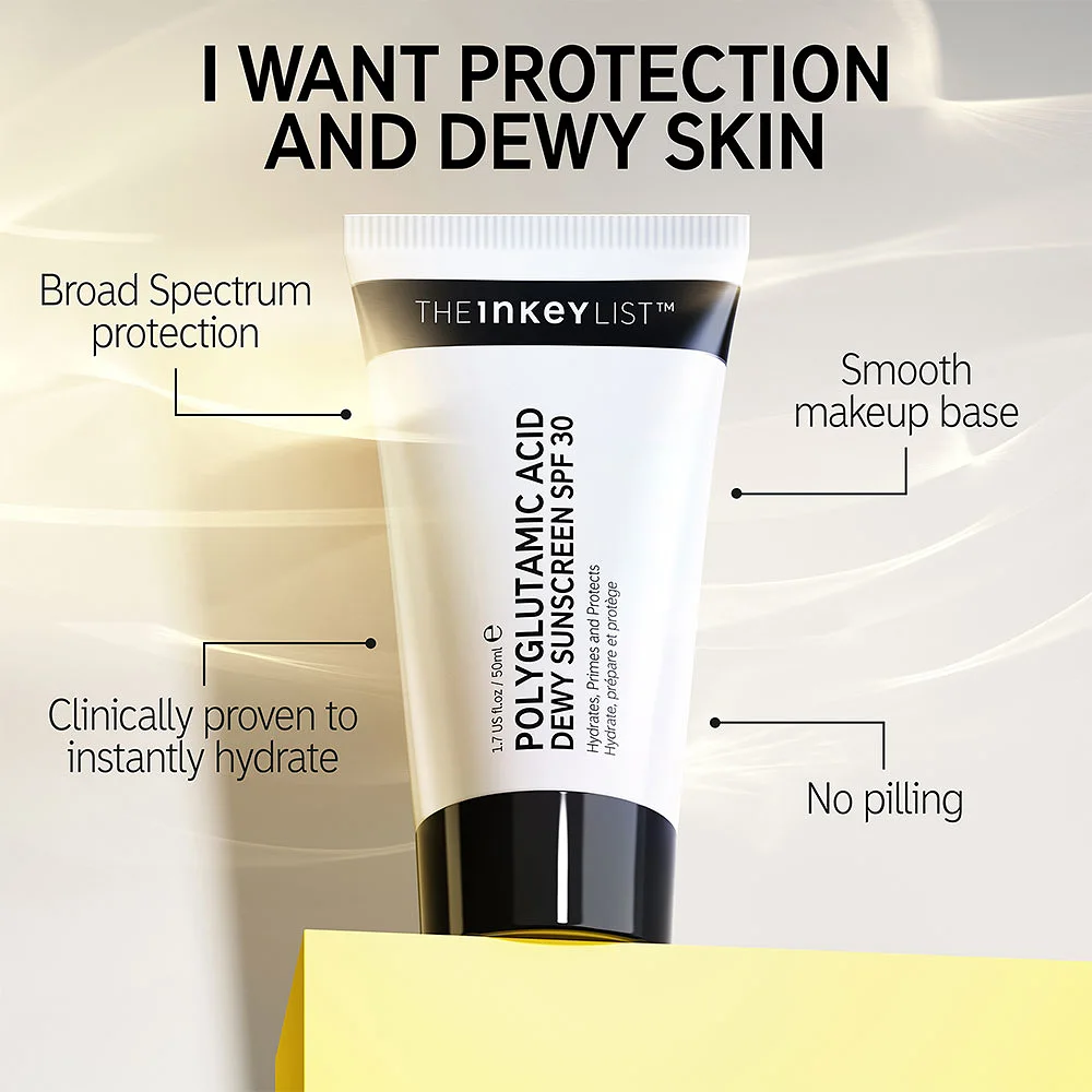 Polyglutamic Acid Dewy Sunscreen SPF30