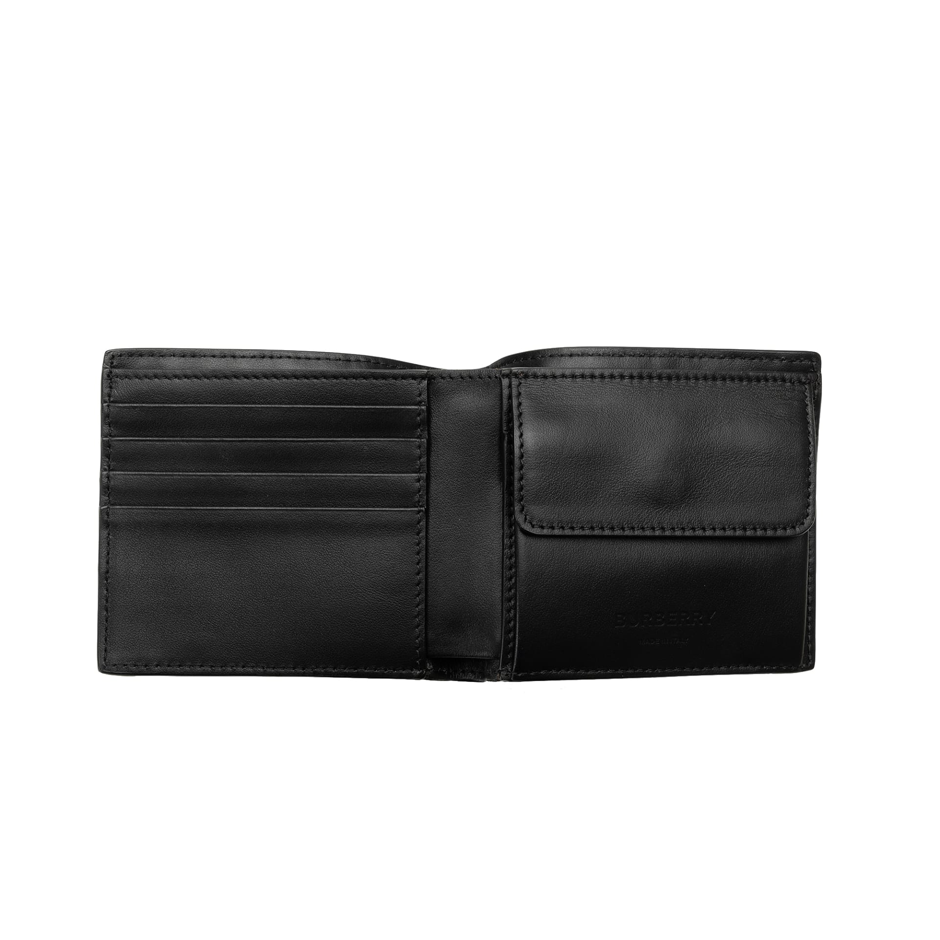 Burberry Tb Embossed Leather Bifold Wallet