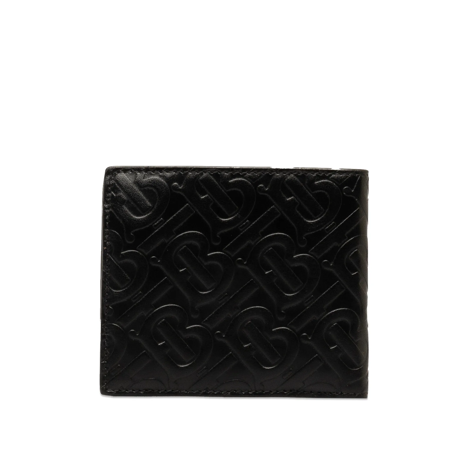 Burberry Tb Embossed Leather Bifold Wallet