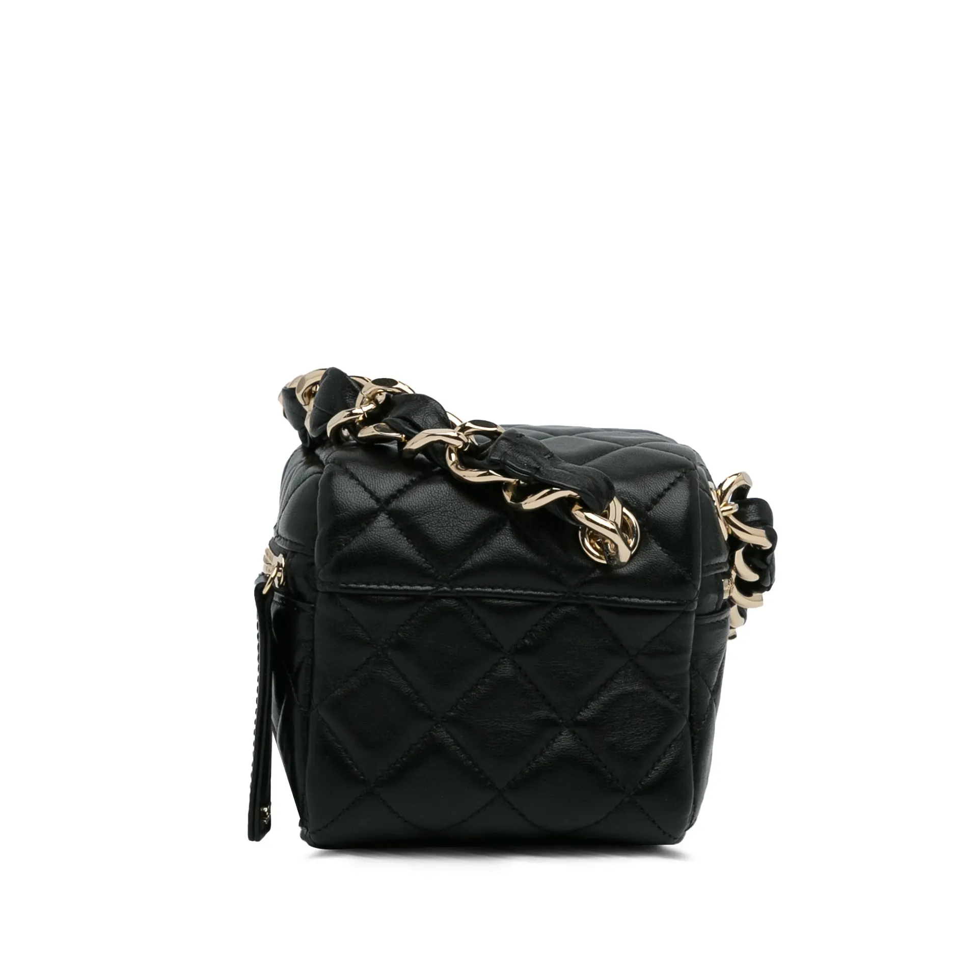 Chanel Quilted Lambskin Cube Vanity Bag