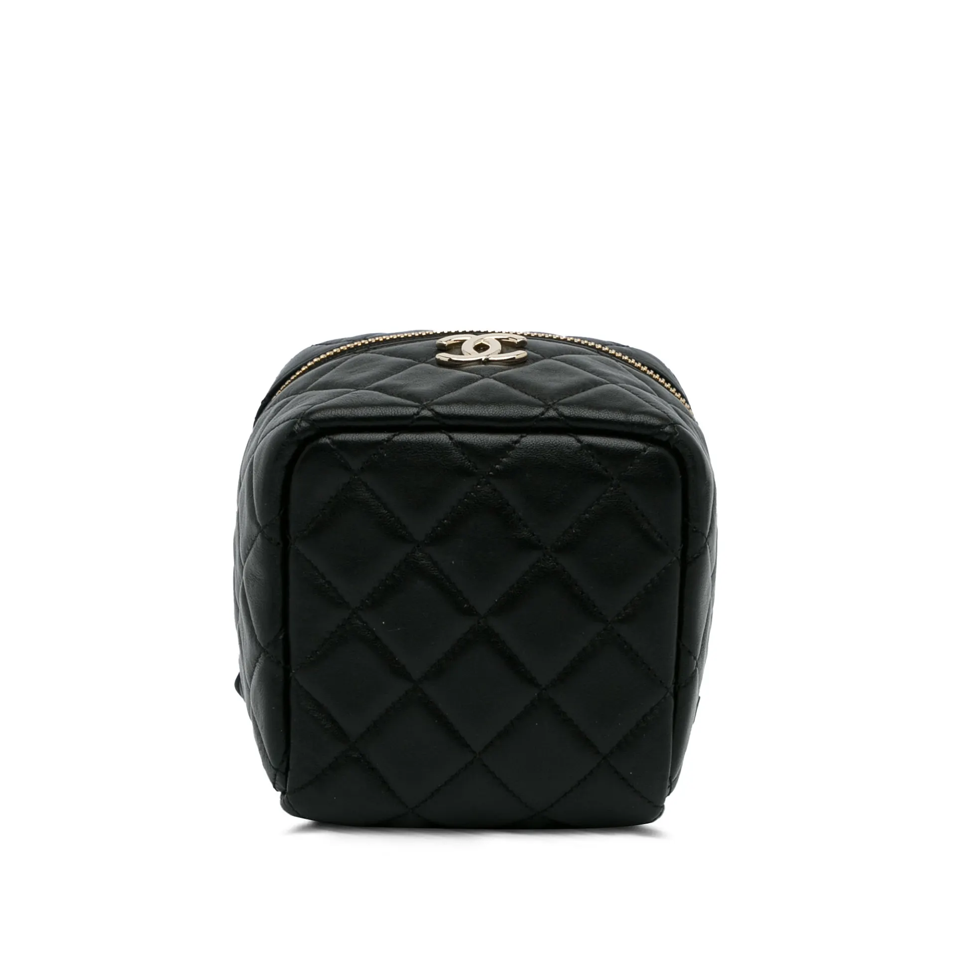 Chanel Quilted Lambskin Cube Vanity Bag