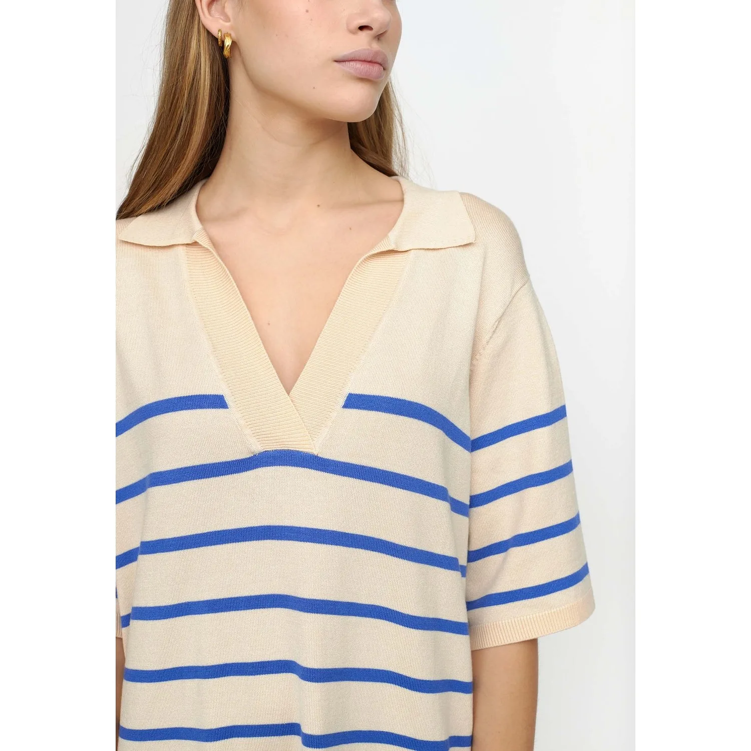 Srlea Polo Knit Dress - Amparo Blue