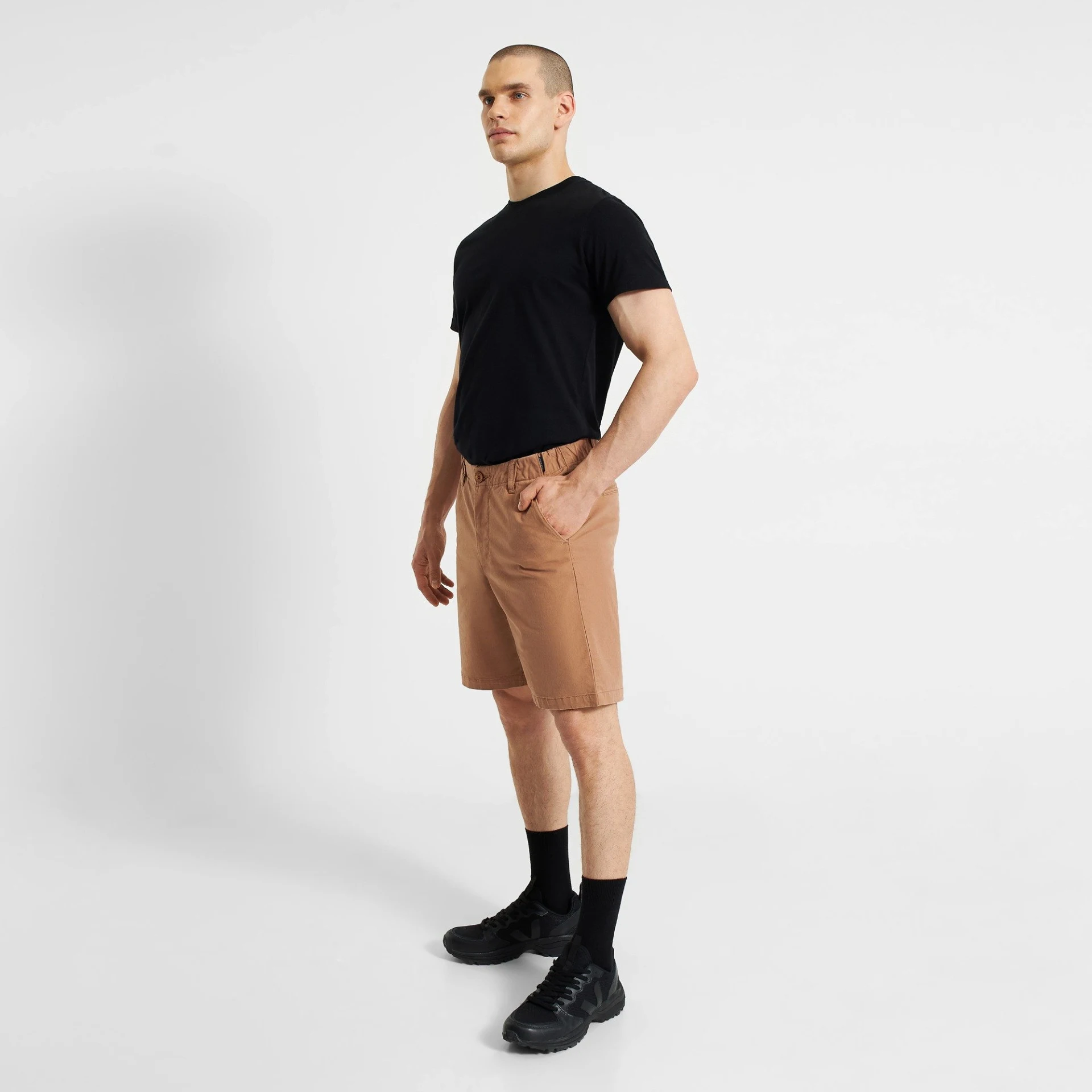 Chino Shorts Nacka Wood Brown