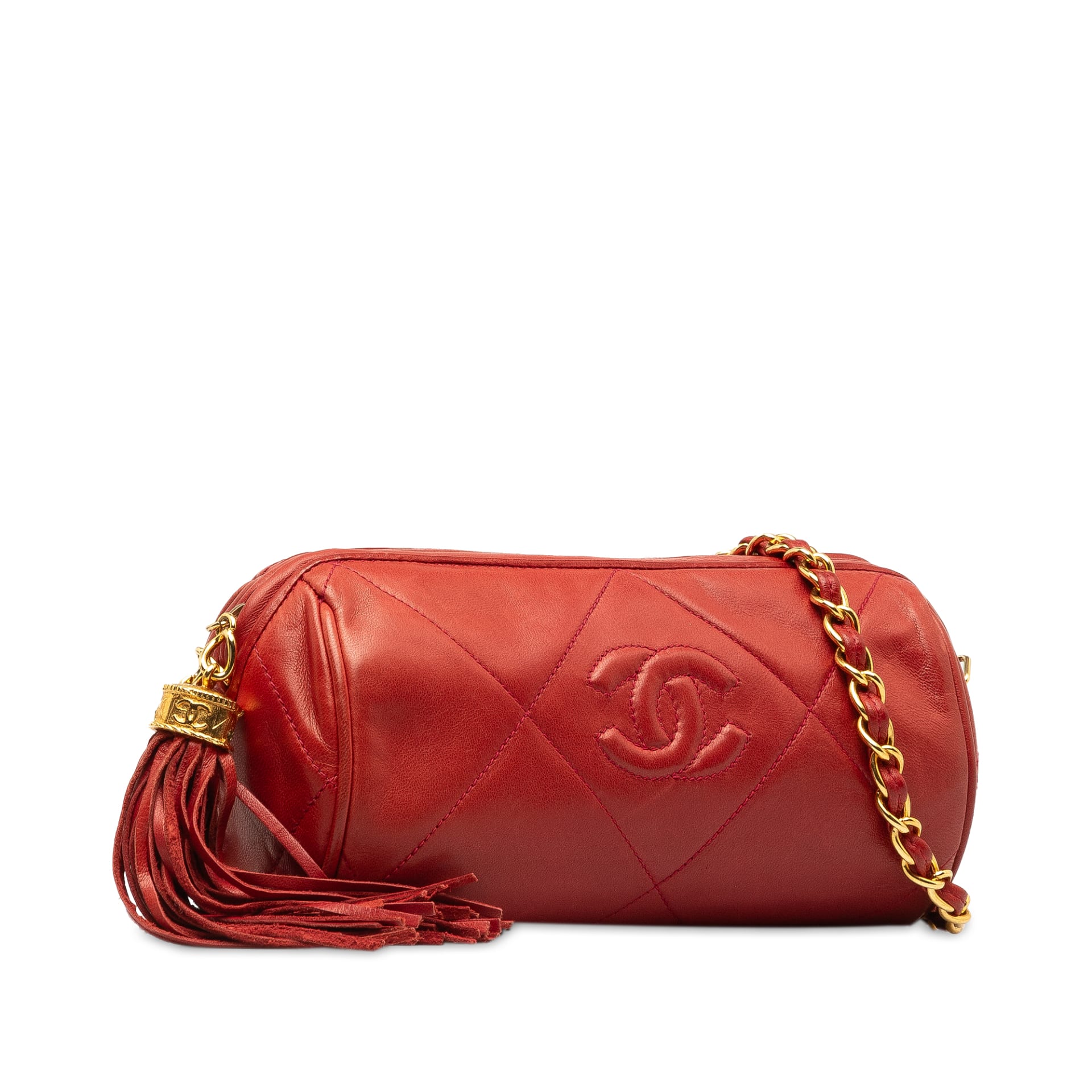 Chanel Quilted Tassel Barrel Crossbody Bag