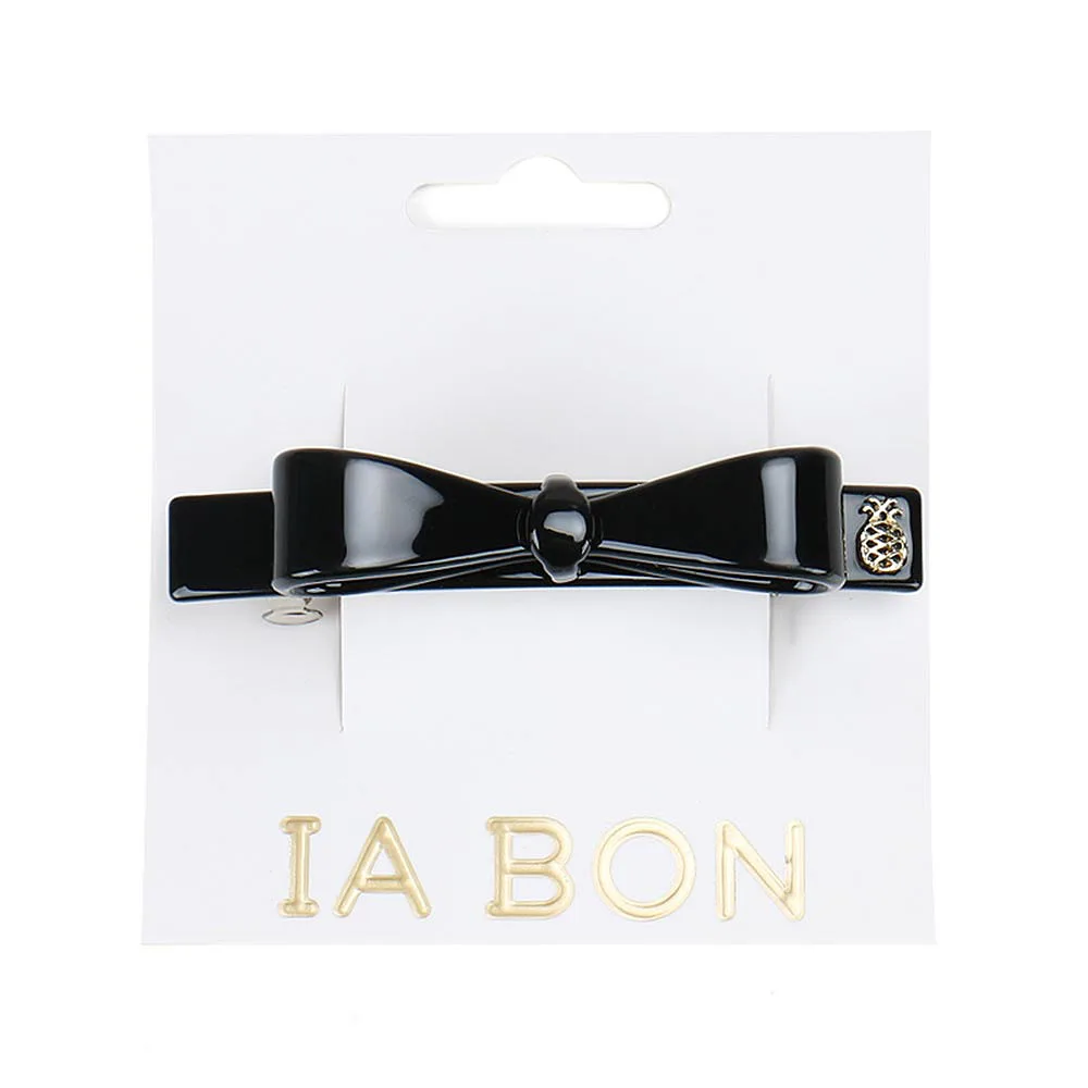 Bow Clip - Glossy Black