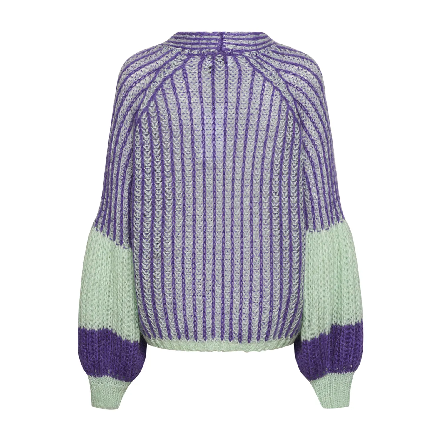 Liana Knit Cardigan - Lilac/sage