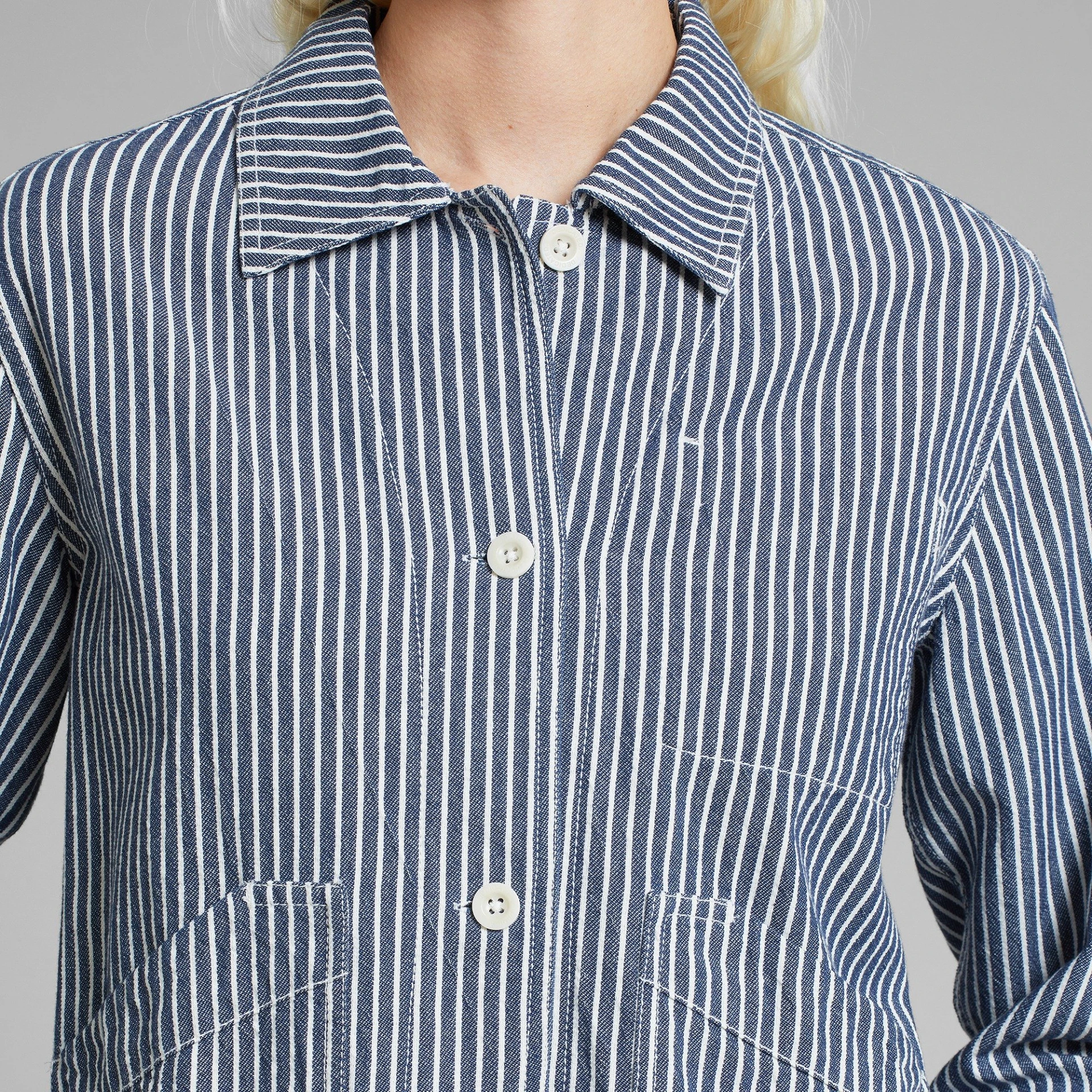 Jacket Stiby Work Stripe Blue