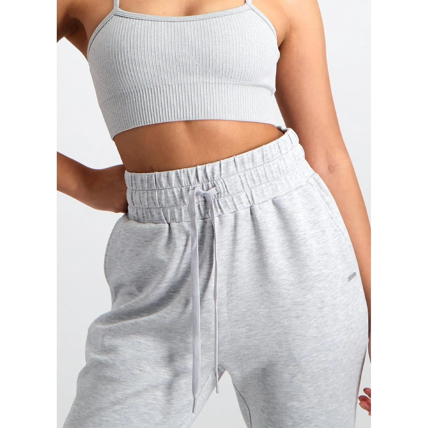 Light Grey Melange Comfy Sweatpants