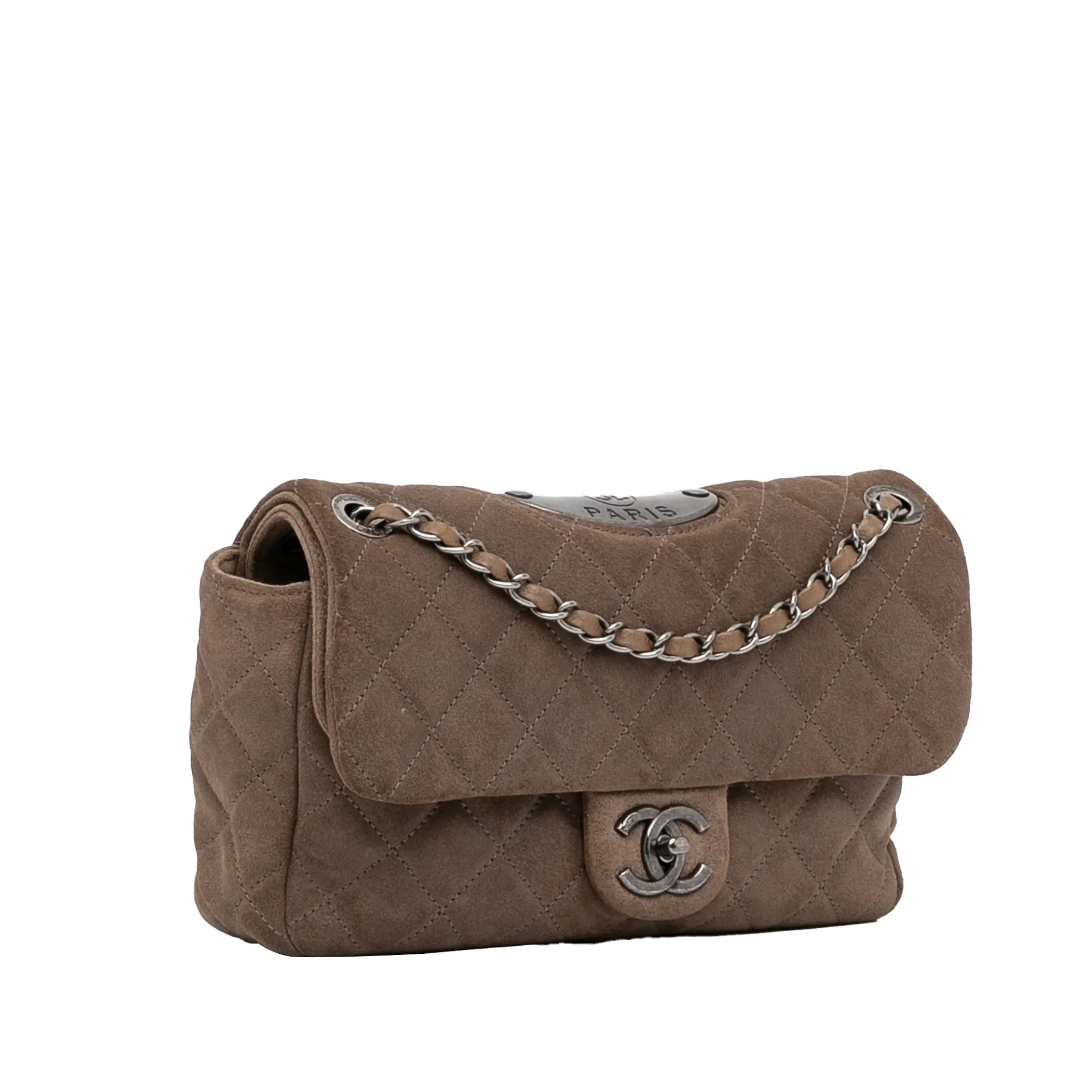 Chanel Small Classic Suede Double Flap