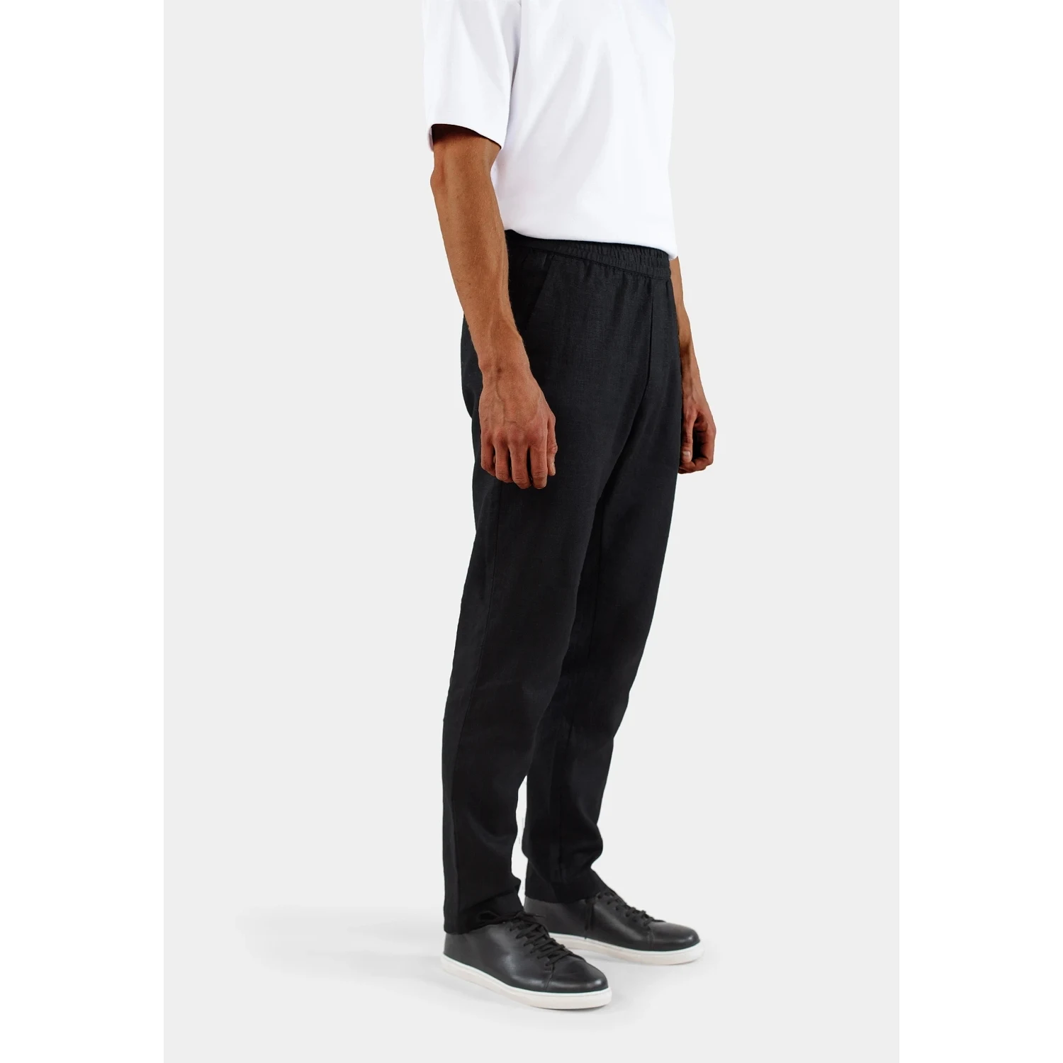 Harlow Linen Trousers - Black