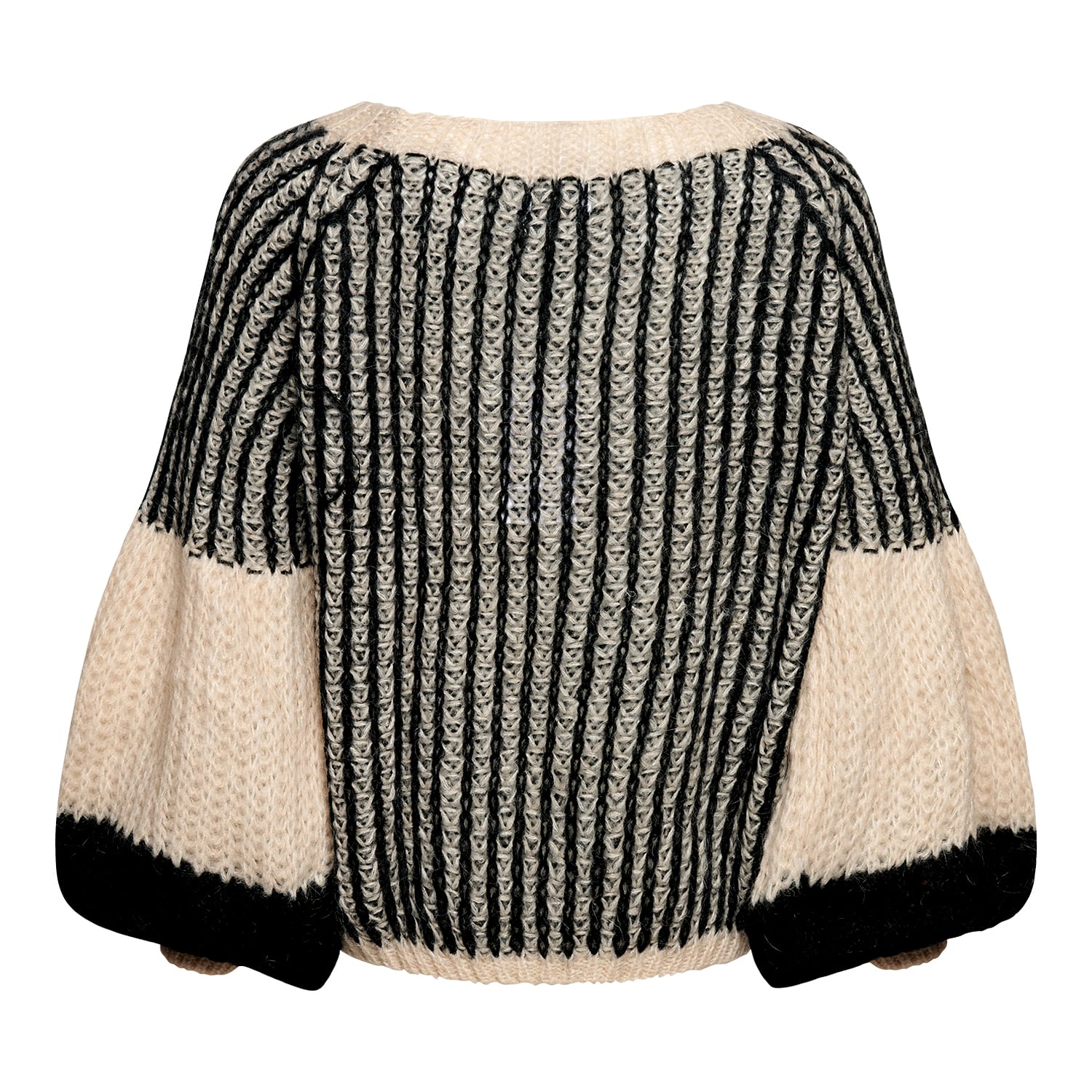 Liana Knit Sweater - Cream/black