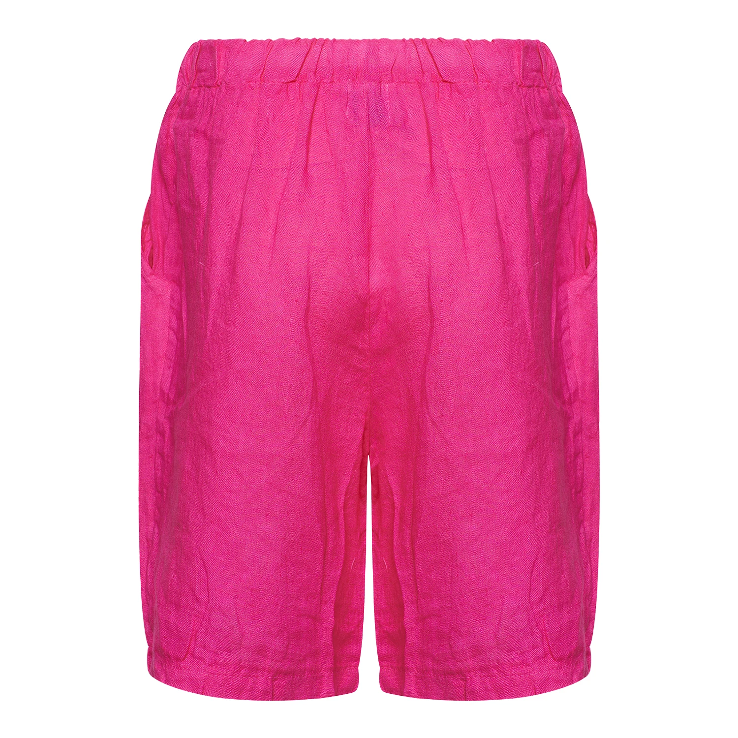 181017, Shorts, Linen - Pink Fucsia
